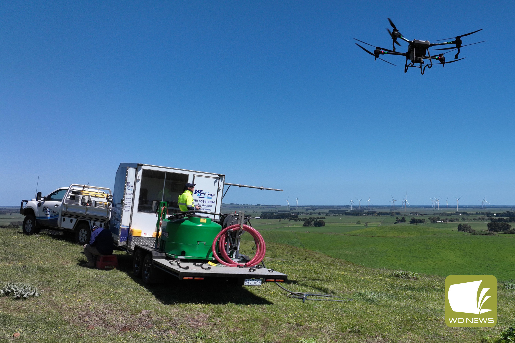 To the skies: The increasing use of drones on farms will see the technology on full display at a prominent agricultural show this weekend.