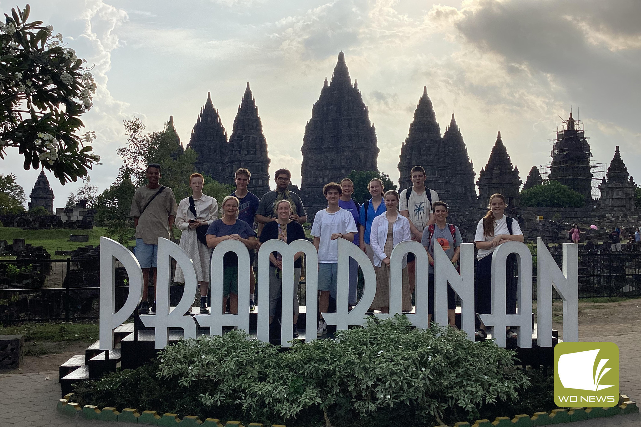 Real-life studying: A group of Camperdown College students travelled through Indonesia for 10 days recently, learning about the culture and applying their Indonesian lessons in a real-world setting.
