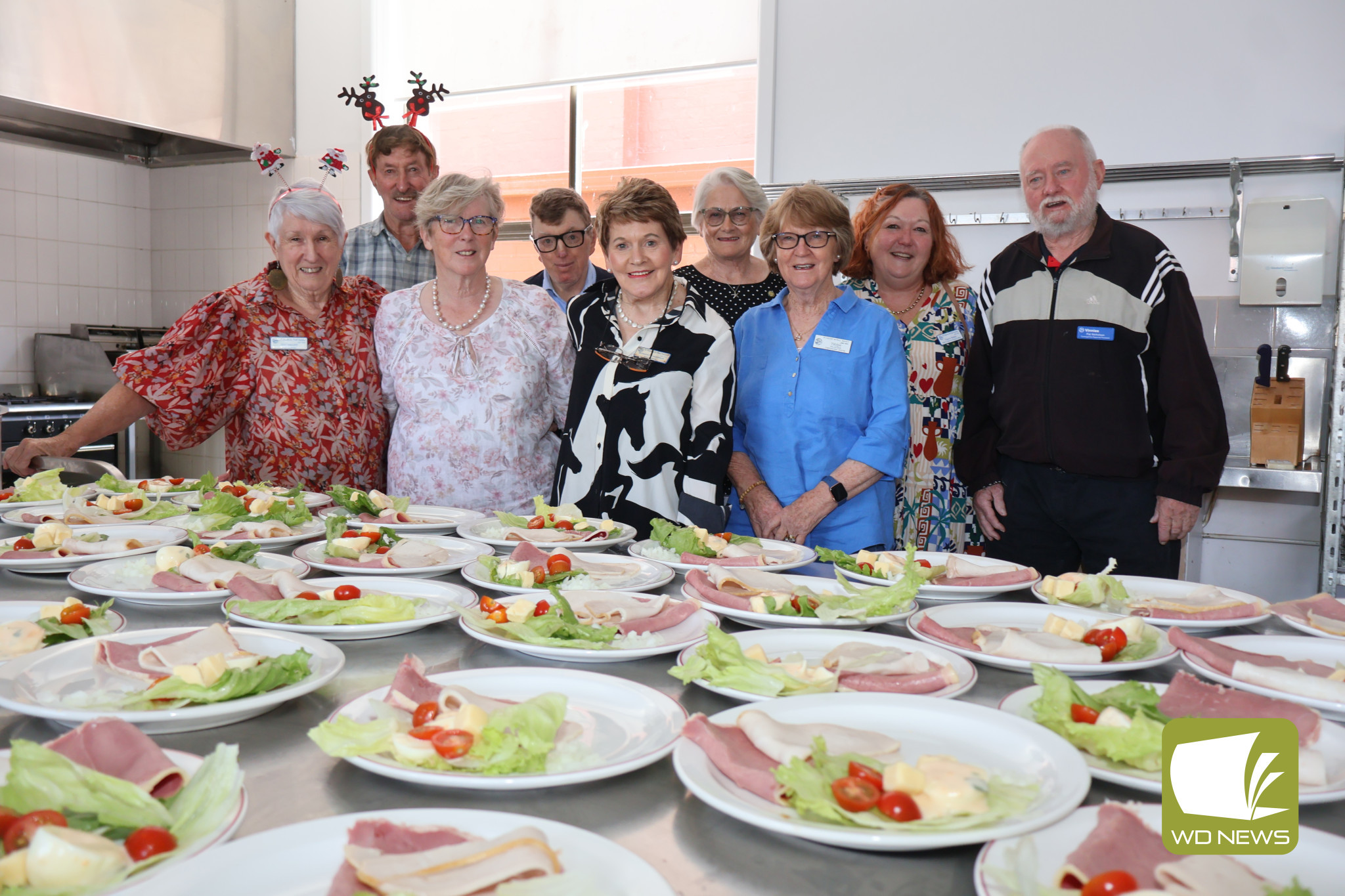 Giving back: Members of the Society of St Vincent de Paul Terang Conference served a delicious lunch at last week’s annual community luncheon.