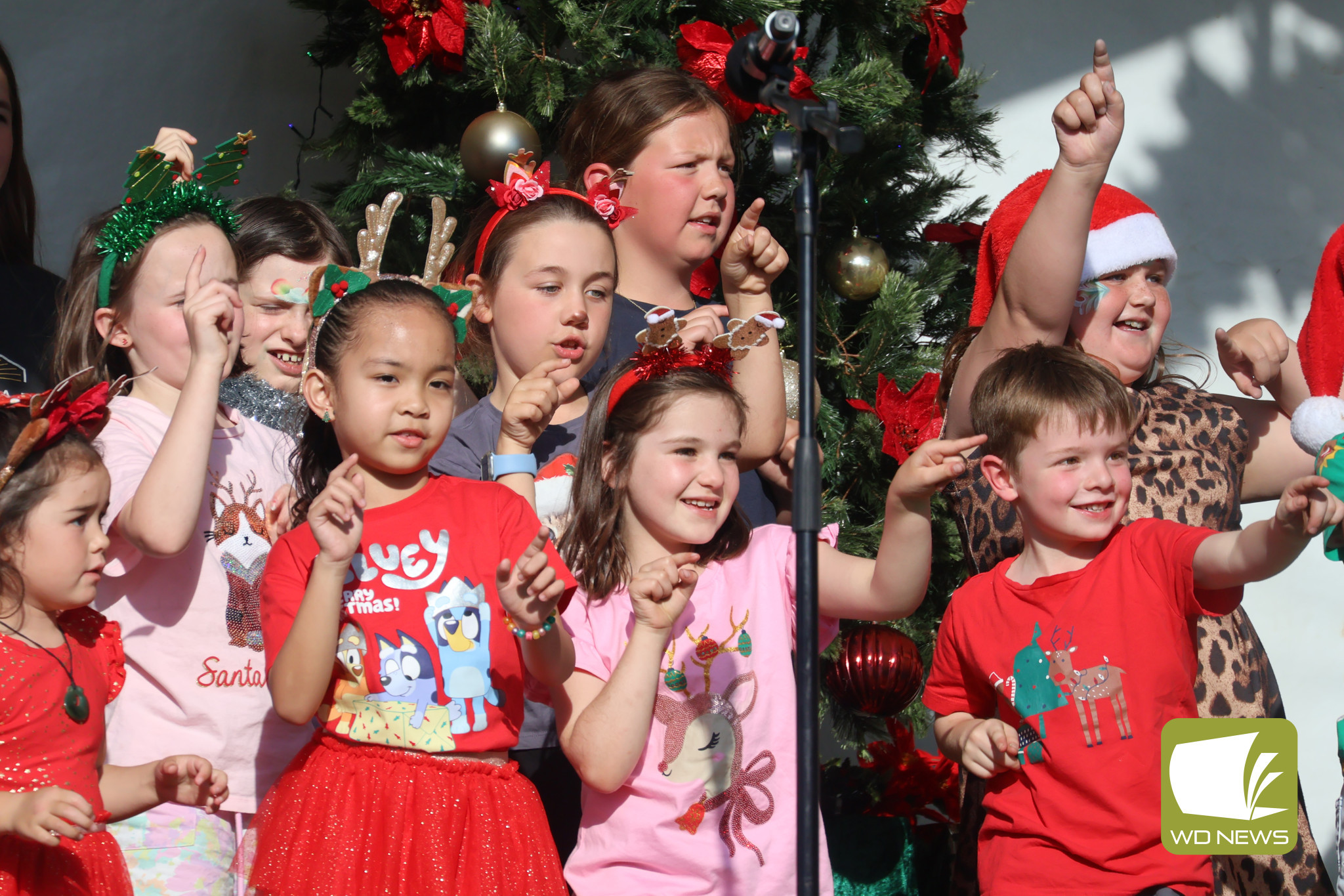 Merry Christmas: Students at Mortlake’s schools put on a wonderful performance last Friday as the community celebrated the festive season at the town’s annual Christmas Carols.