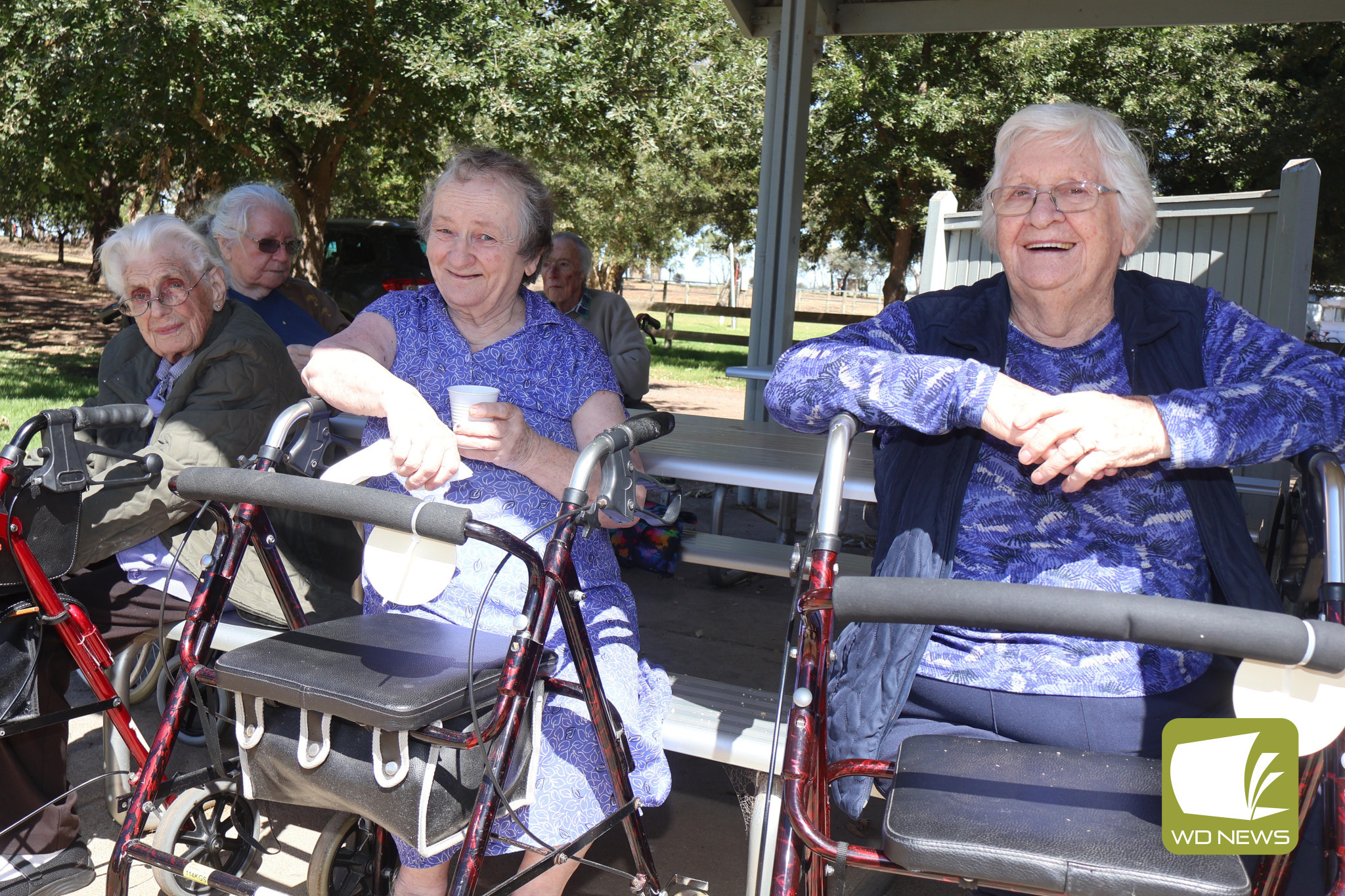 Val Anders, Betty Ross and Georgina Wallace enjoyed a day at the lake.