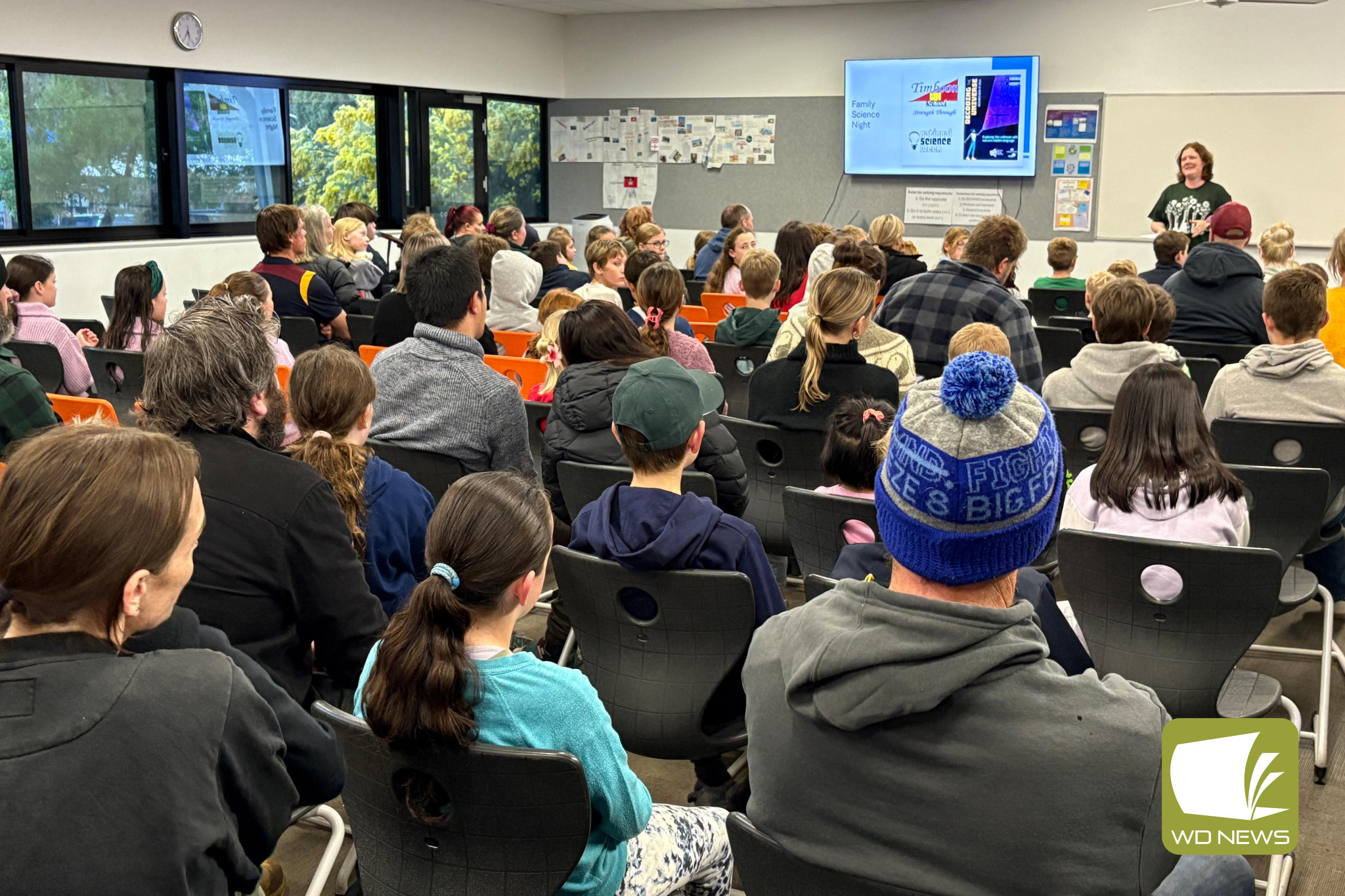 Night-time learning: Timboon P-12’s family science night was a resounding success with over 140 attendees.
