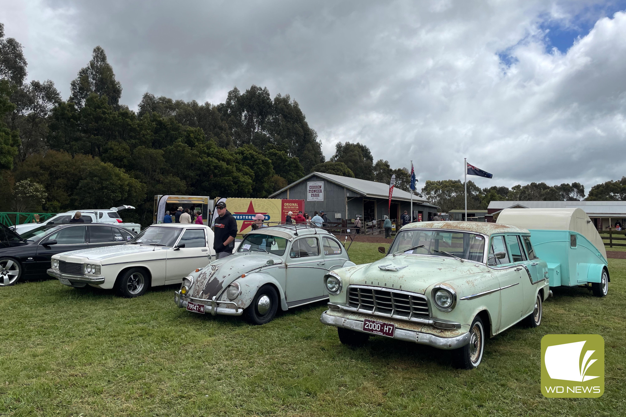 Fun for all: The Cobden Pioneer Park was a hive of excitement over the weekend for the first annual Cobden Swap Meet and Car Show.