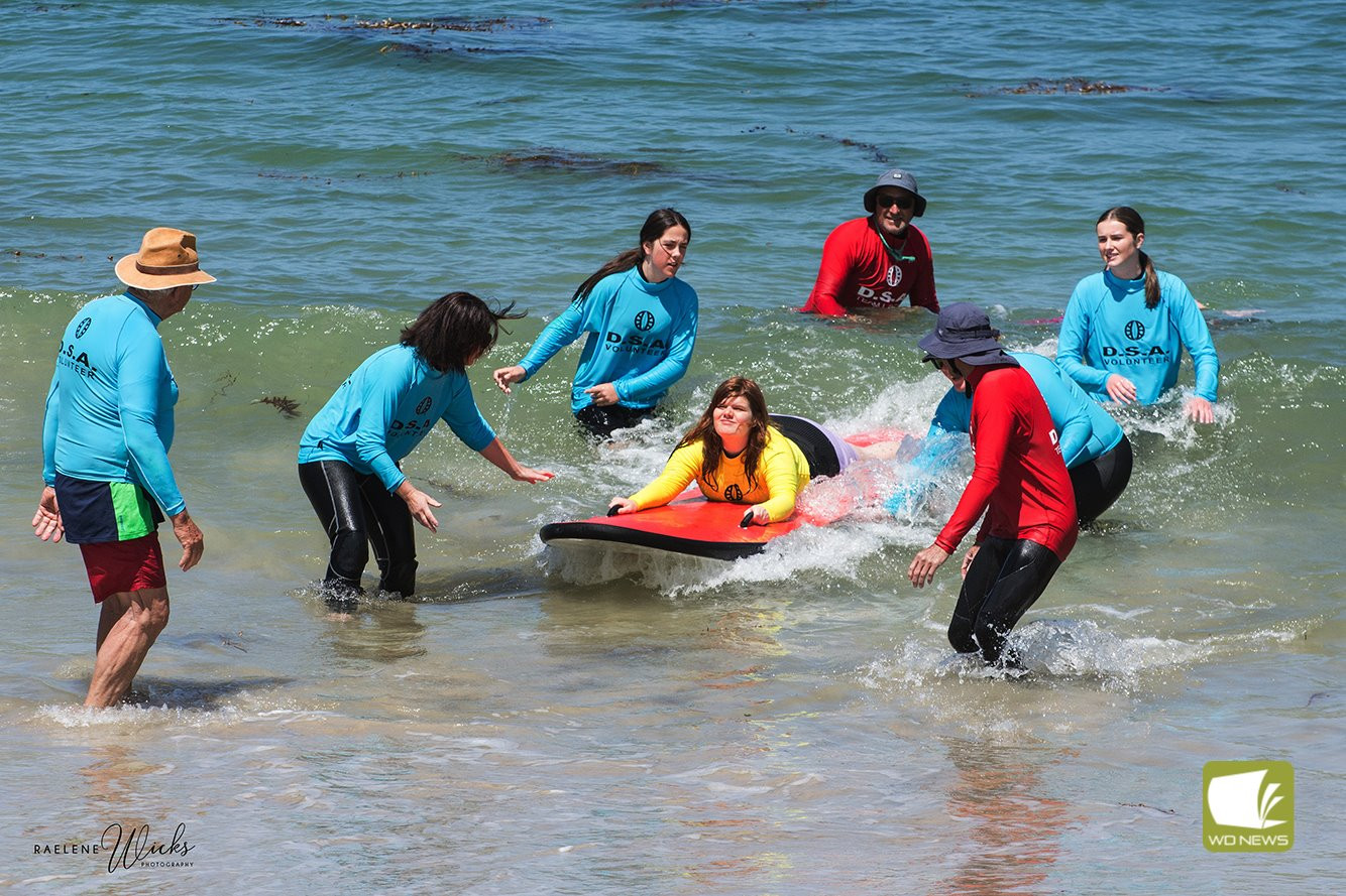 What a day: A special day was held in Port Campbell recently which allowed people with a disability to enjoy surfing and more.