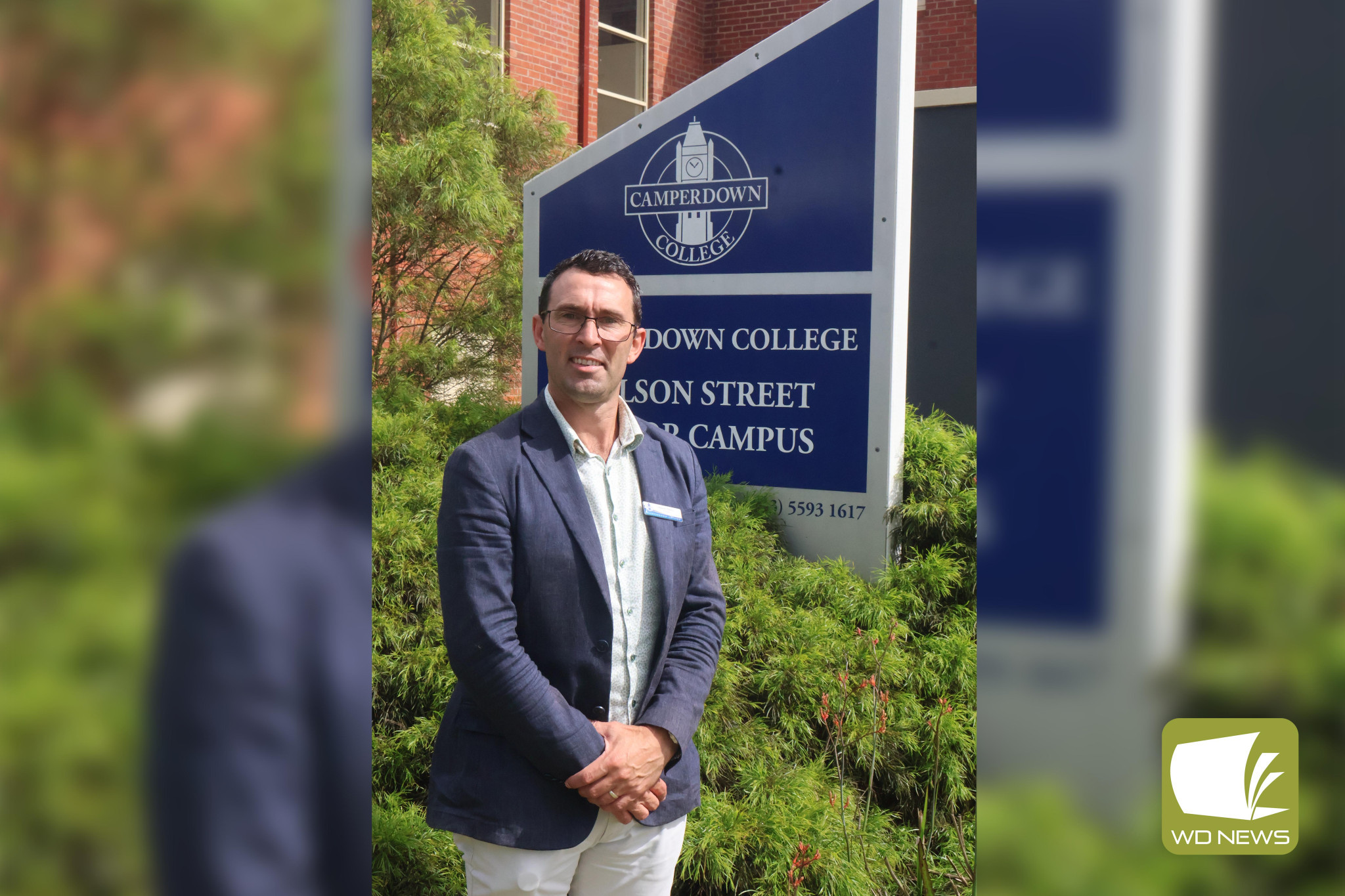 Lasting legacy: Outgoing Camperdown College principal Xavier Davis will be leaving a legacy of improvement projects.