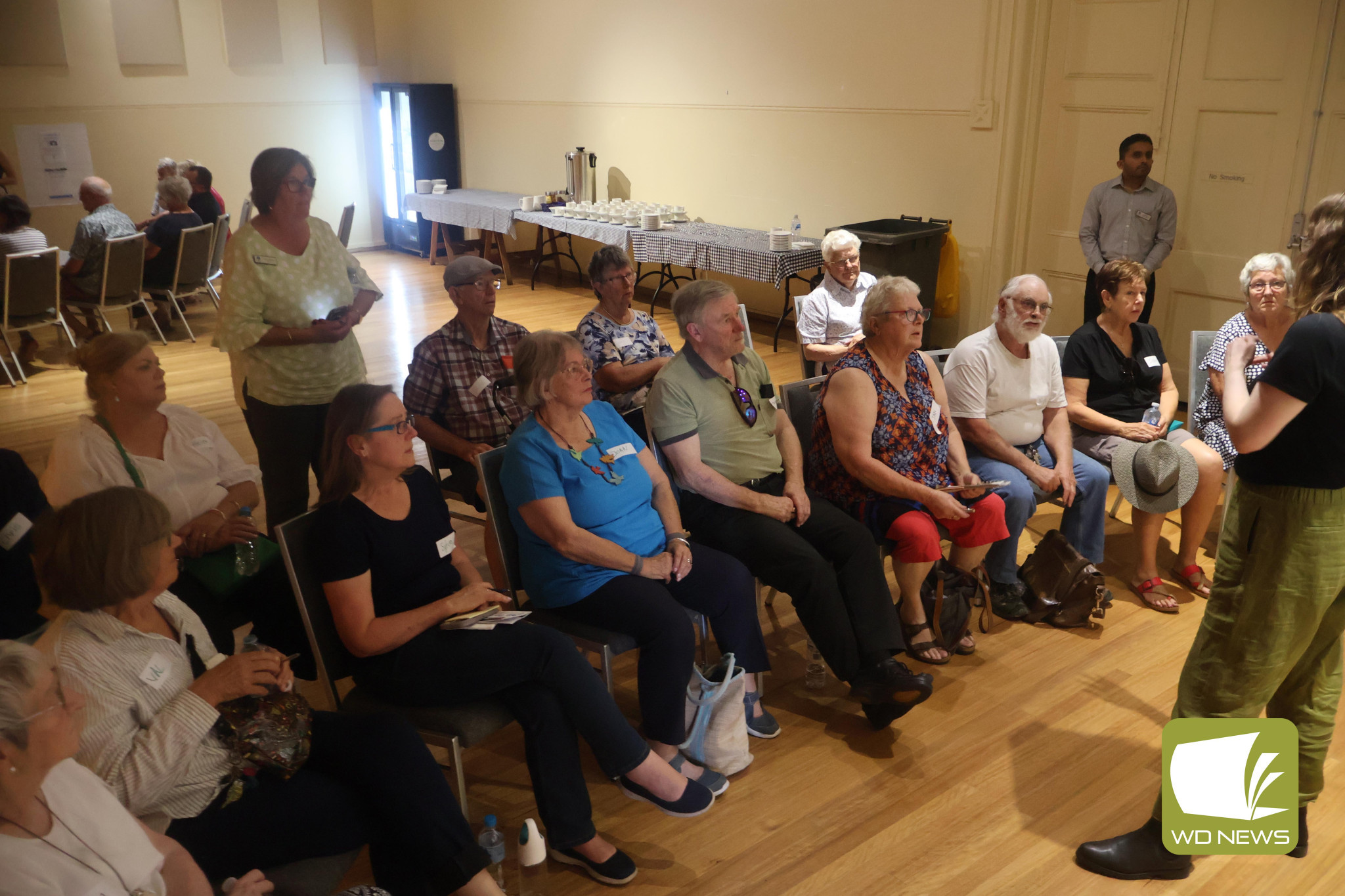 Sharing ideas: Residents from across the Corangamite Shire came together to share their ideas at a Community Conversation event last Wednesday.