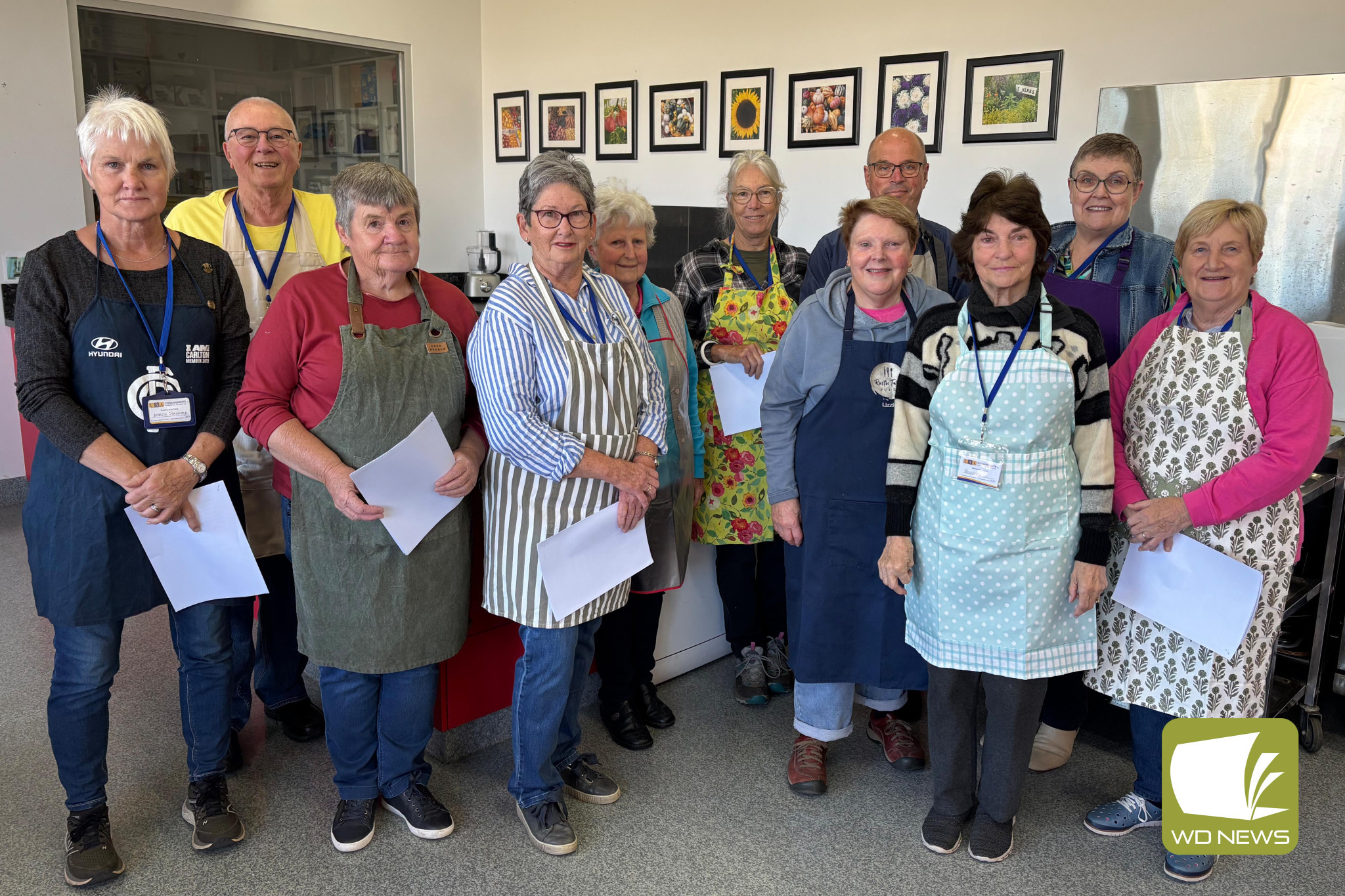 Culinary delight: U3ACorangamite members have been engaging in cooking classes at Cobden Tech led by local cook Liz Patterson.