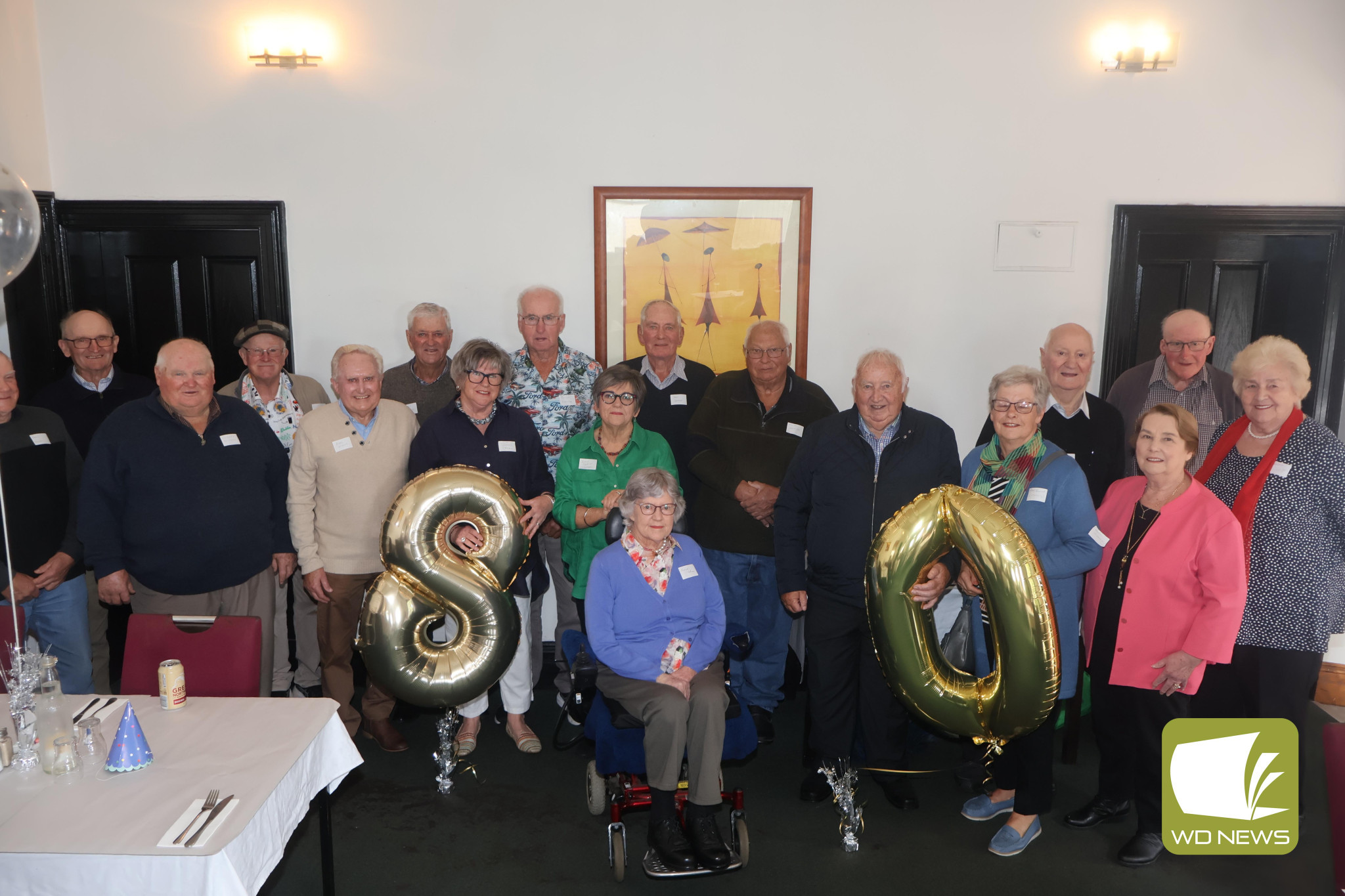 Back together: A group of locals born in the district 80 years ago gathered in Terang over the weekend to celebrate dearly held memories and long-standing friendships.