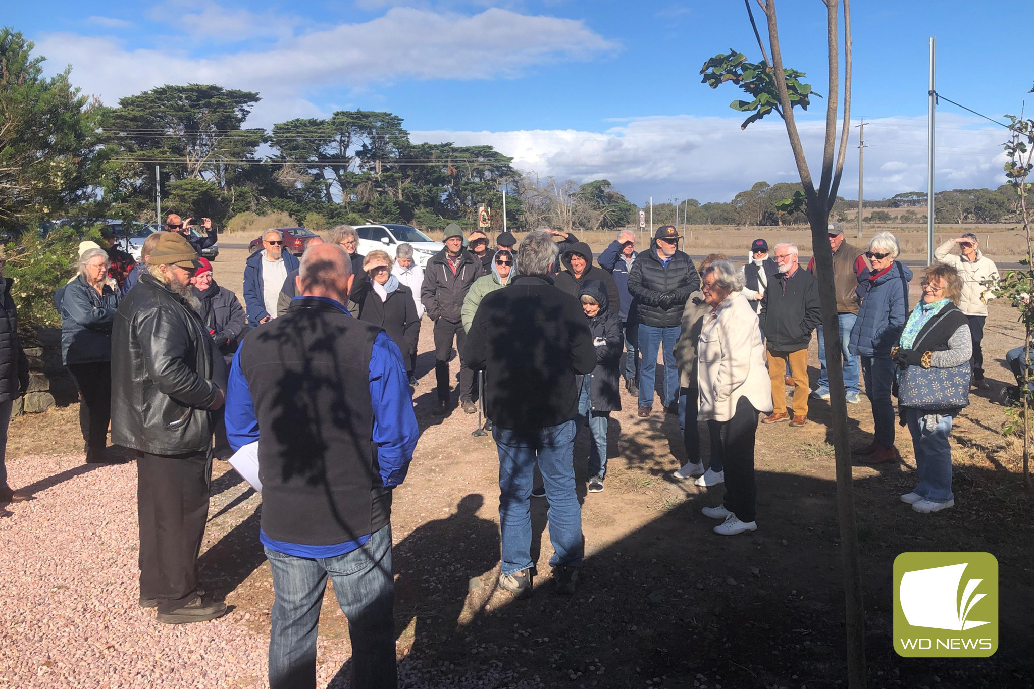 Through time: A group of 40 gathered when the Mortlake and District Historical Society hosted a tour of Hexham.