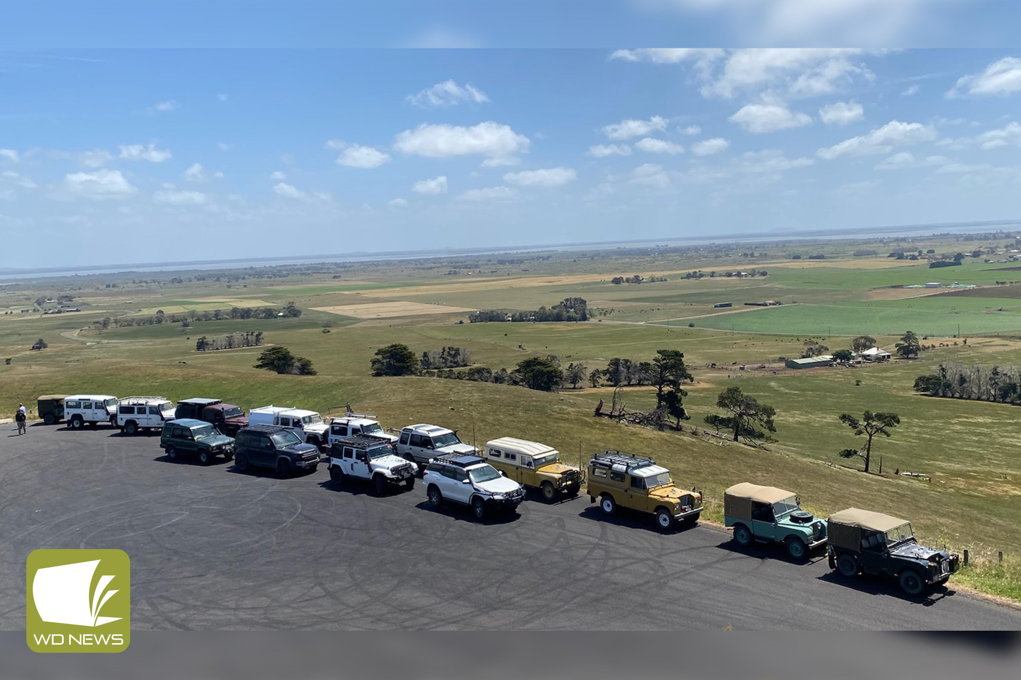 Roving around: Members of the Land Rover Owners Club of Victoria recently paid a visit to Lismore, showing of land rovers of various years.