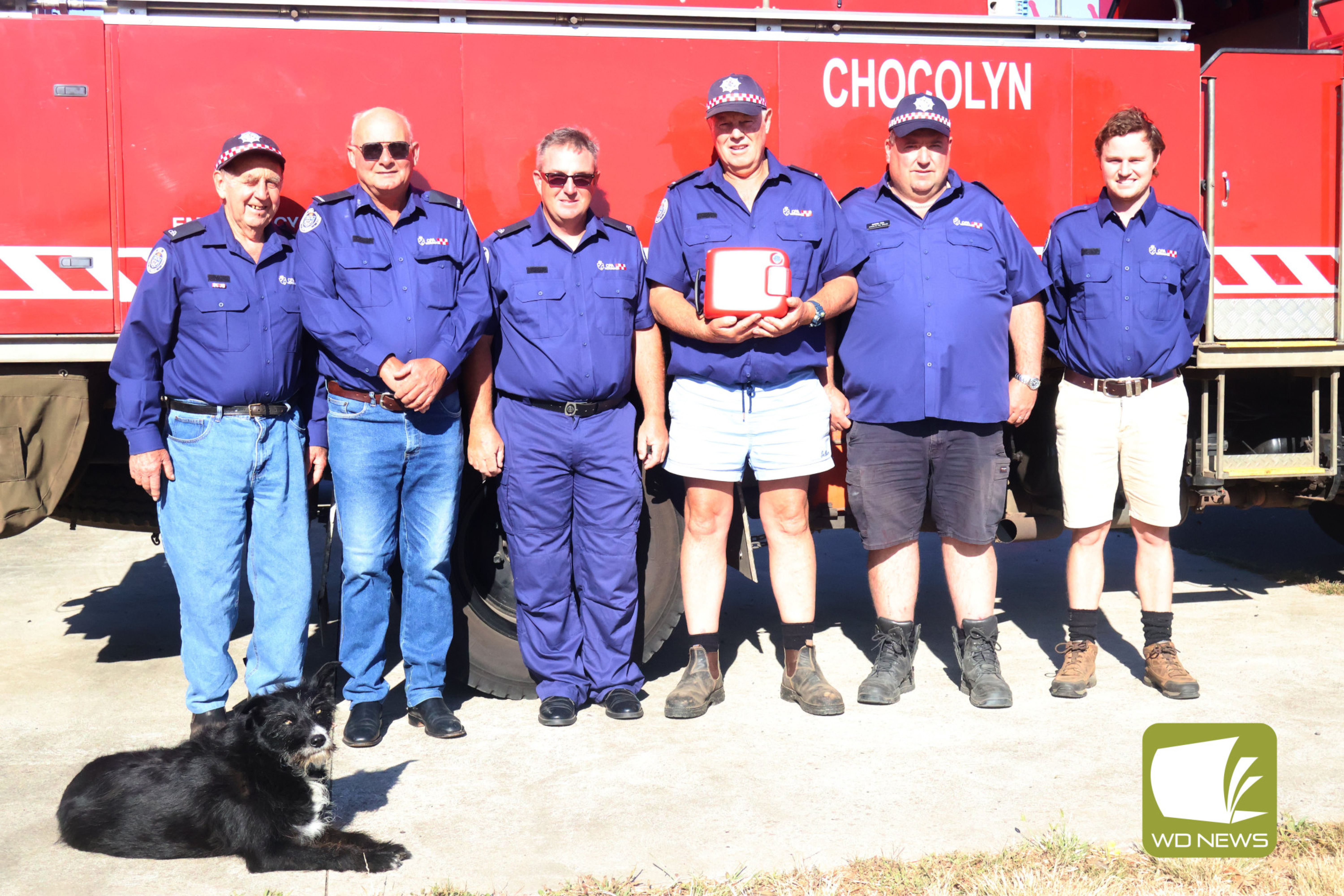 A life-saving addition: Chocolyn’s CFA brigade has installed an AED device to help those in cardiac arrest.