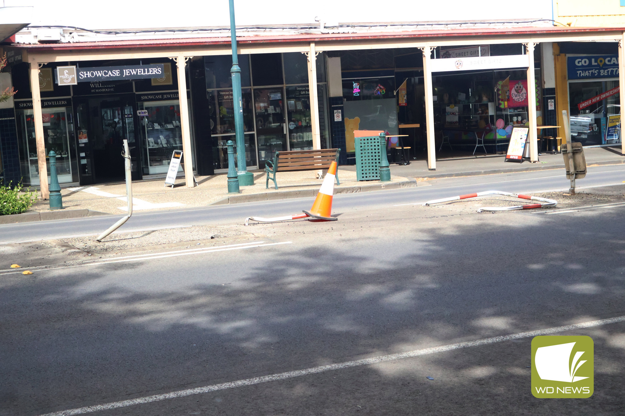 There was one…: Camperdown residents may have scratched their heads over the flattened crossing on Manifold Street last Friday.