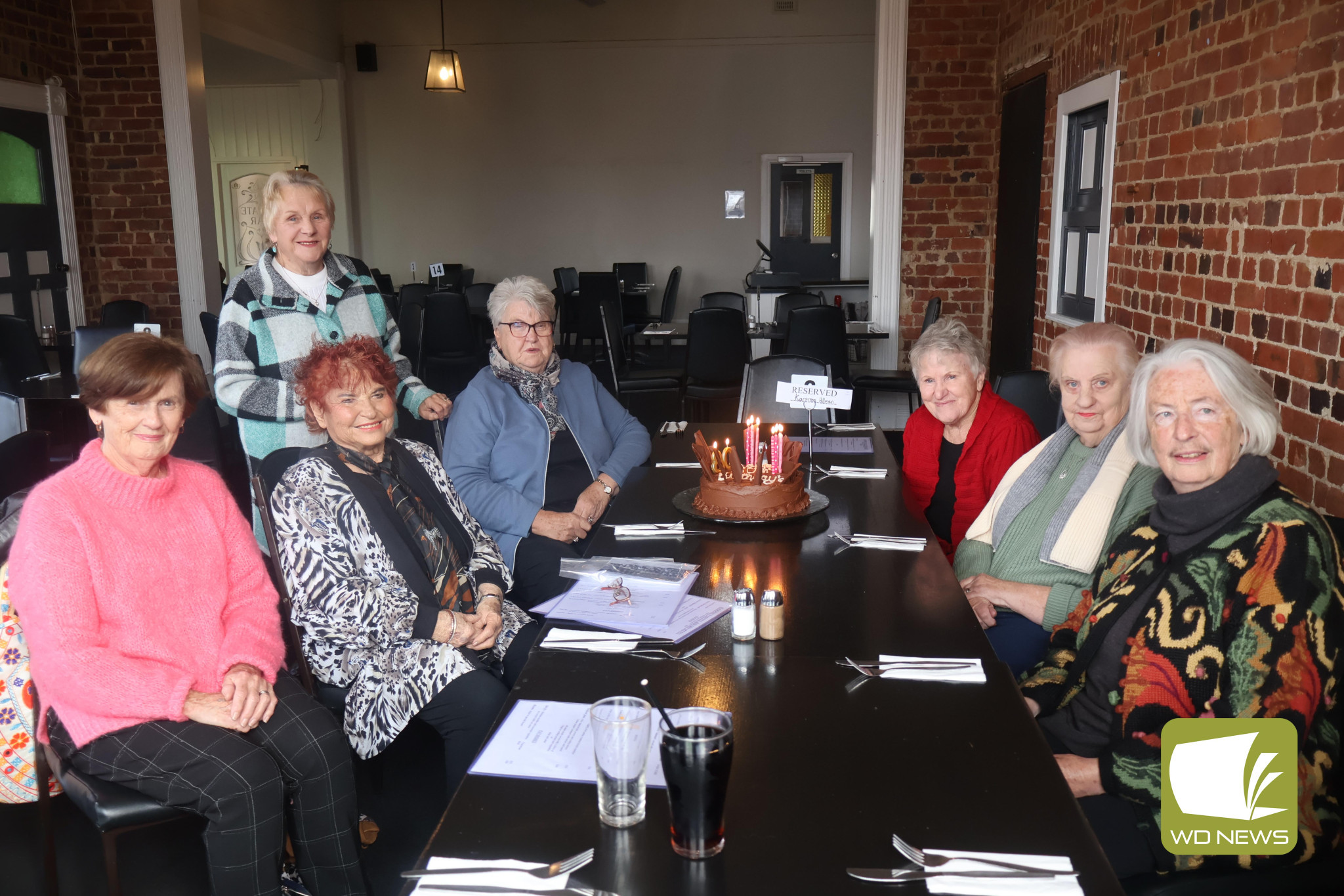 Coming together: Old friends from Camperdown State School came together to celebrate their milestone birthdays and reminisce last Saturday.