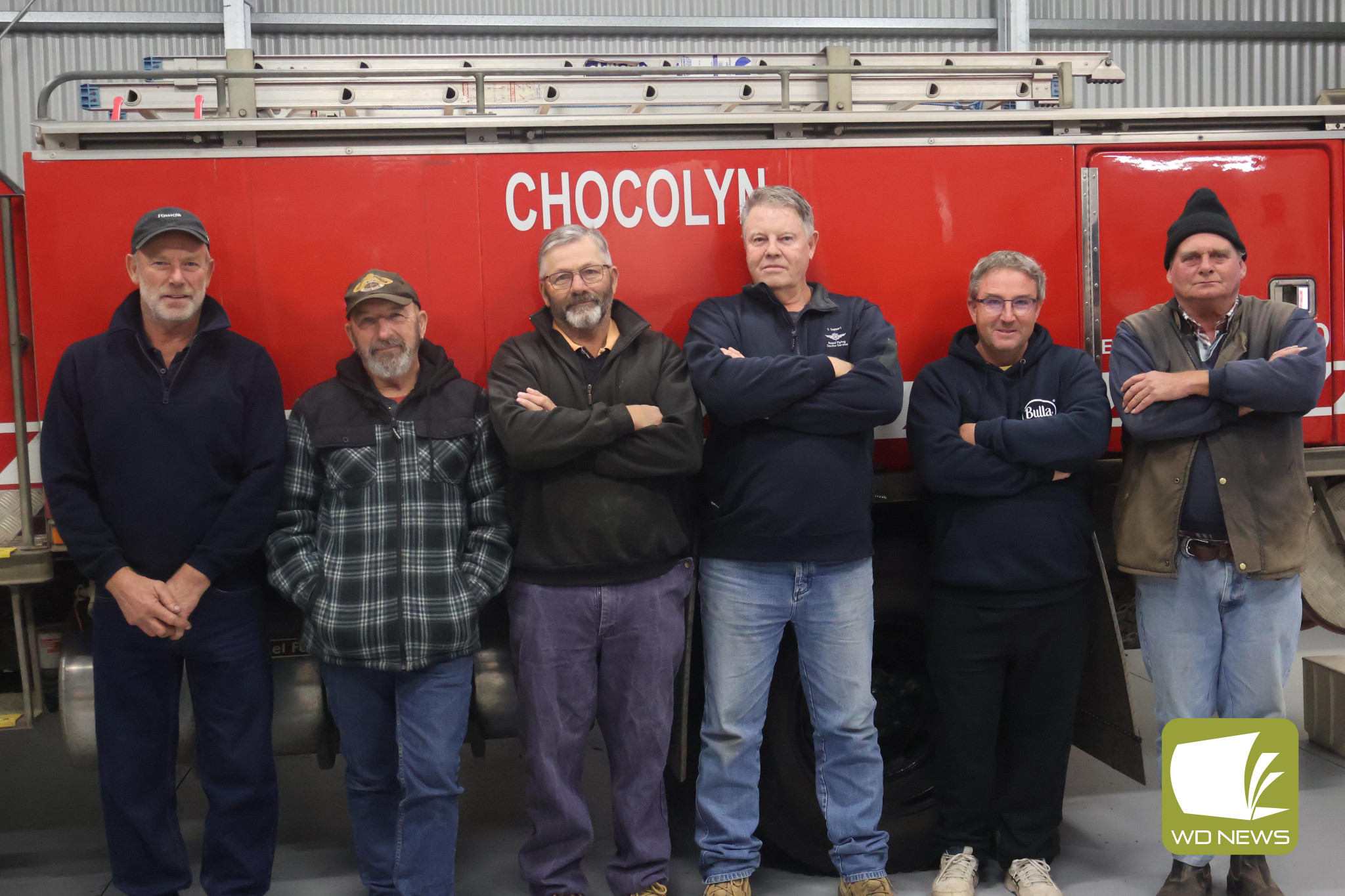 Unfair levy: The Chocolyn Country Fire Authority (CFA) brigade are among the hundreds of CFA brigades going offline in protest of the Emergency Services and volunteers fund.