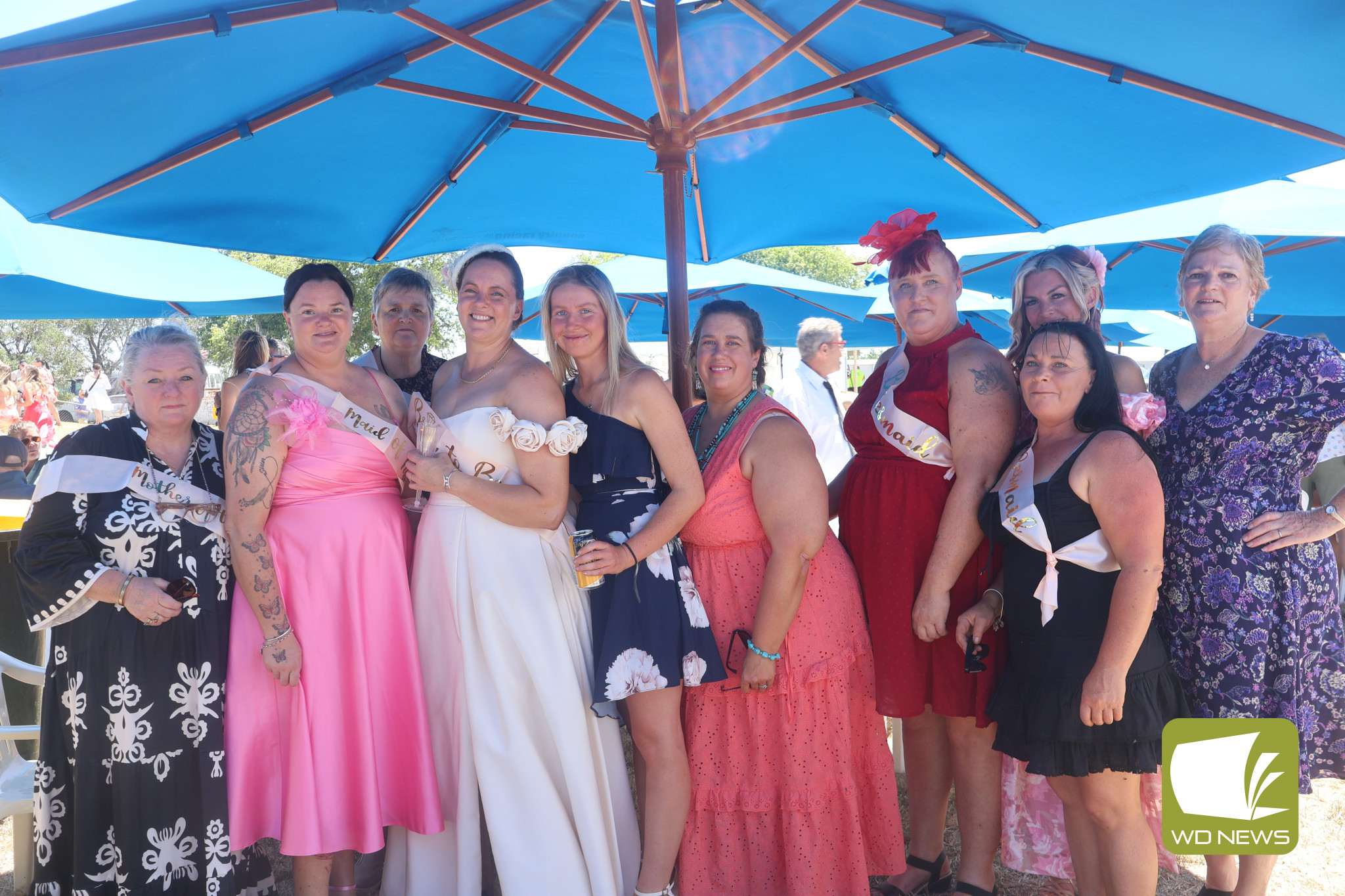 The Camperdown Cup proved to be a perfect place for a bridal party.