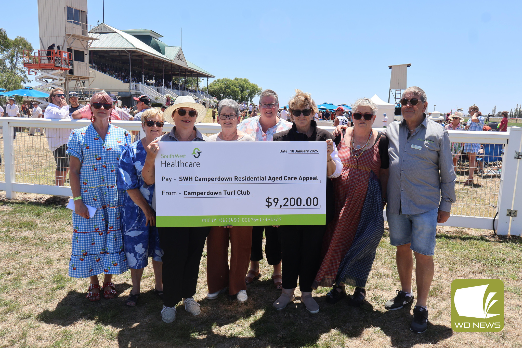 Appeal completed: South West Healthcare is celebrating the end of the Camperdown Residential Aged Care Appeal, with the last of the money donated by the Camperdown Turf Club last Saturday.