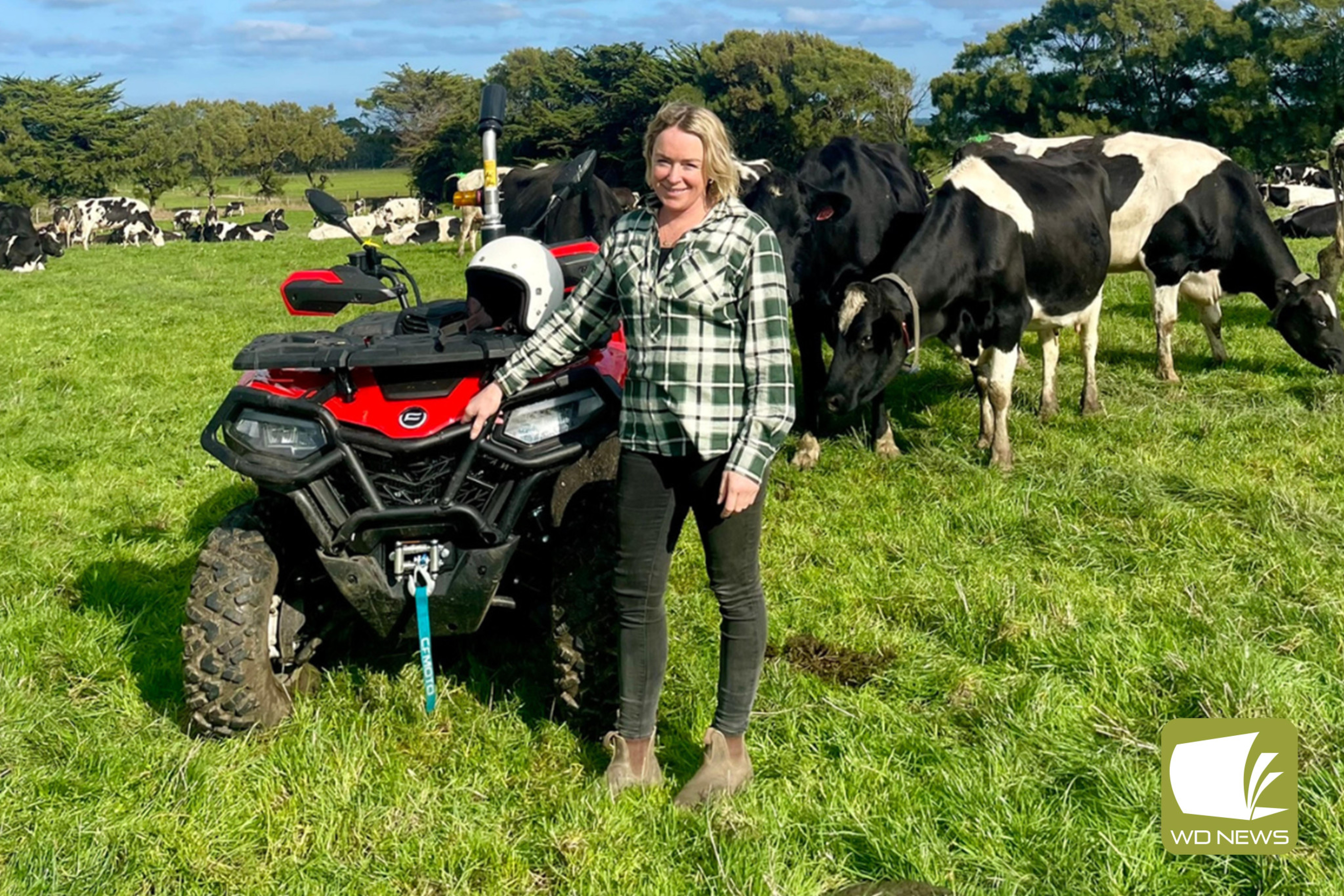 Timely reminder: Fonterra farmer Emma Bant knows only too well the importance of farm safety.
