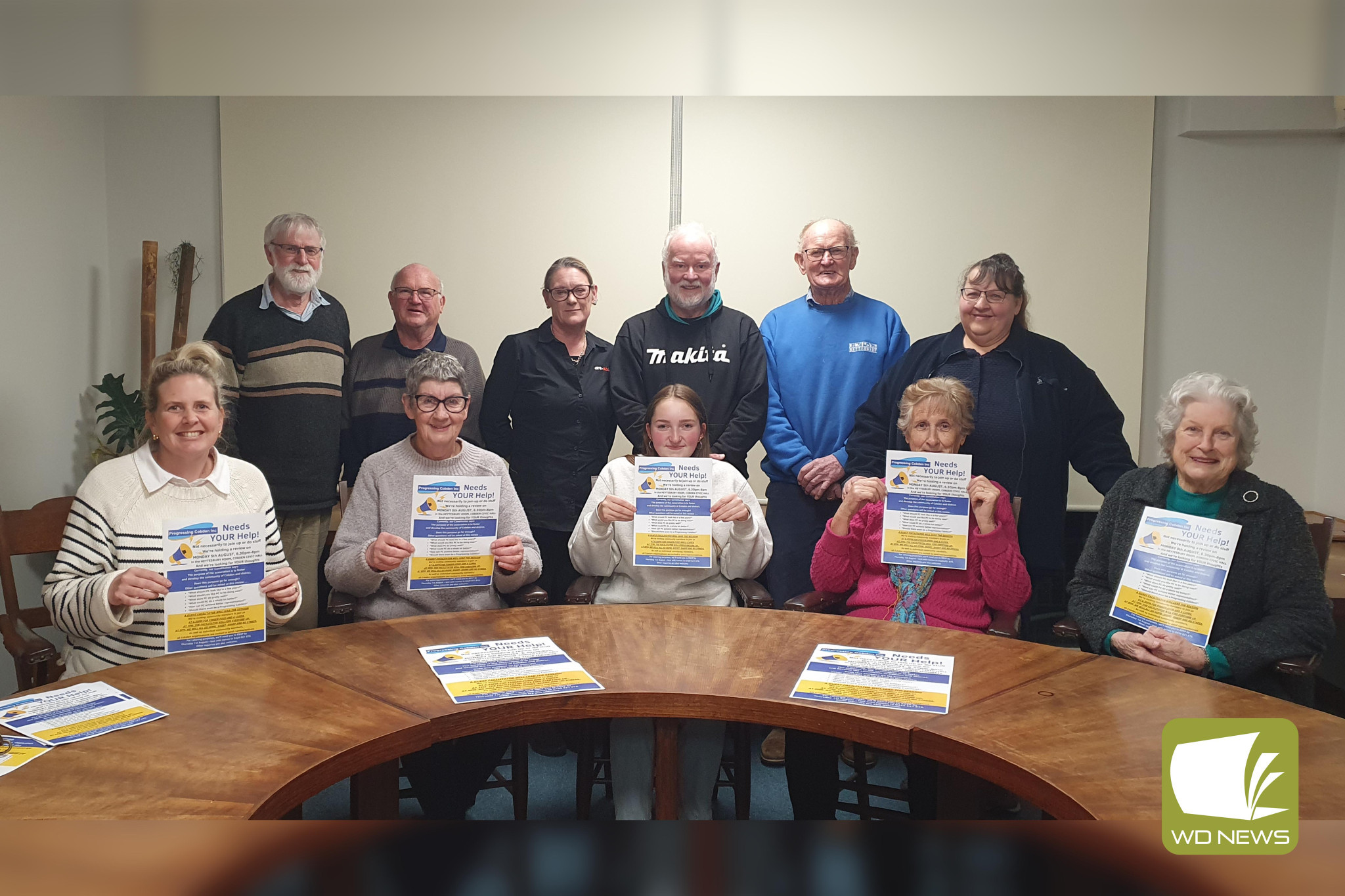 Have your say: Progressing Cobden members are calling on residents to help guide the future of the group, with a guest facilitator leading a review session.