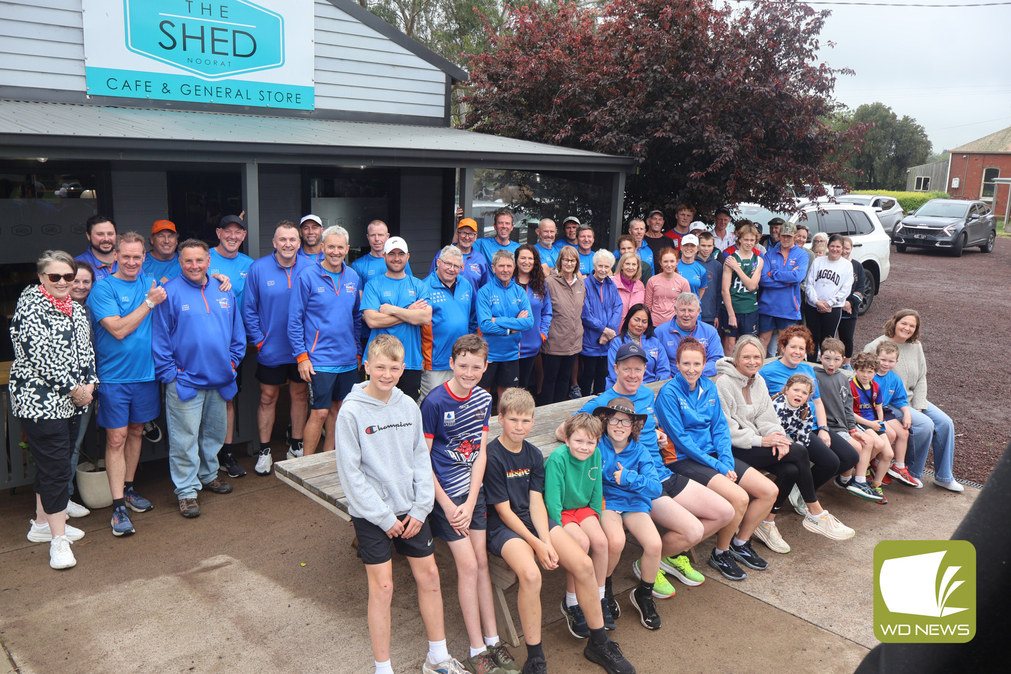 Funds raised: The dedicated team behind the Run For CJD cause finished their incredible 900 kilometre run from Adelaide to Terang on Friday afternoon.