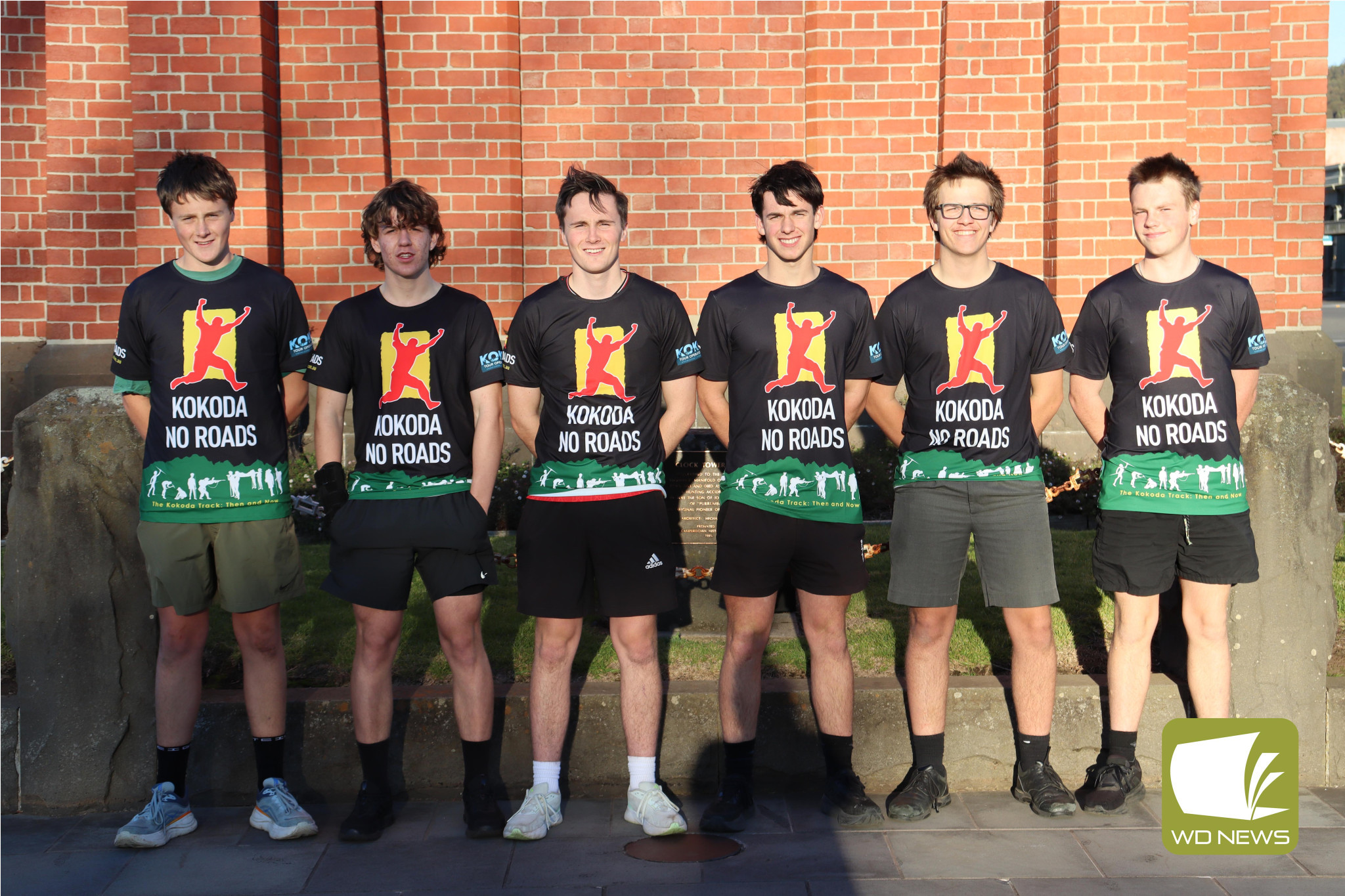 Bring it on: Students from six Corangamite Shire schools have been busy preparing for an expedition on the Kokoda Trail since December. Pictured are six of the total 12 students from the region.