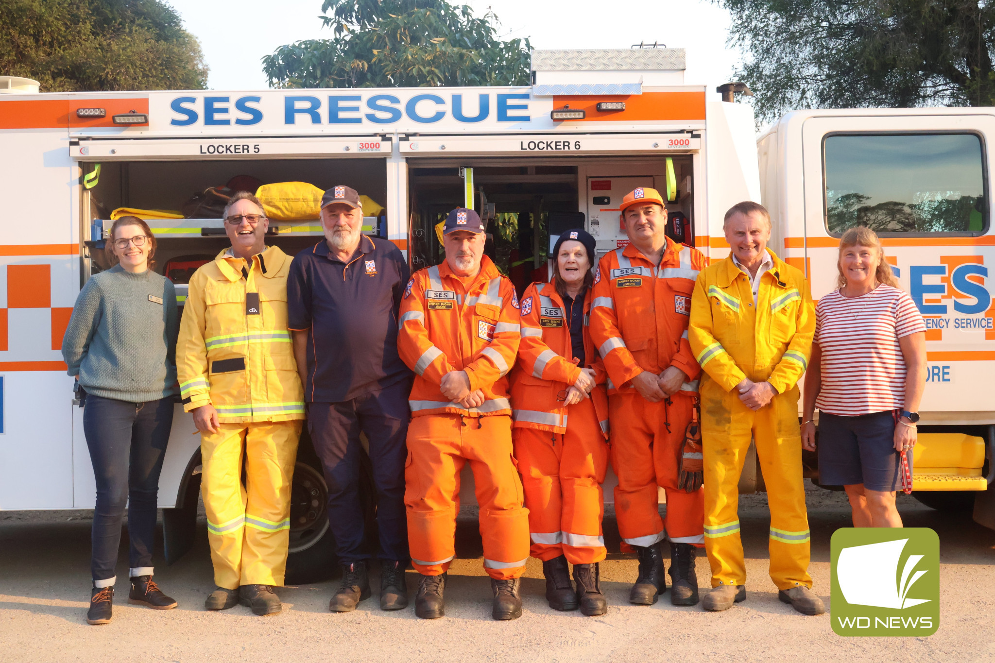 Preparing the community: SES Victoria members were joined by the Corangamite Shire Council and the CFA in raising awareness about flood preparedness in Skipton.