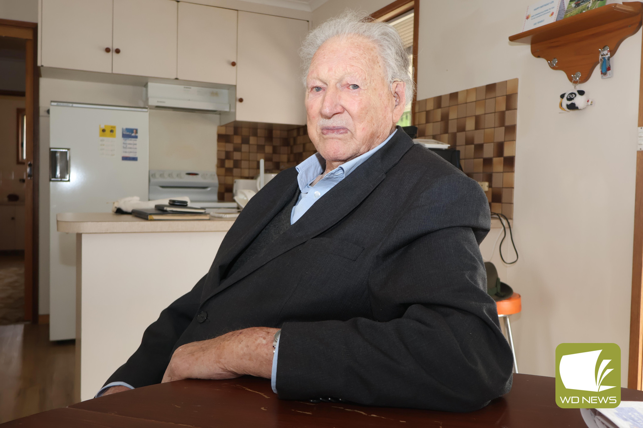 Remembering Jack: Terang’s Herbert ‘Jack’ Pomeroy has been among those remembered 80 years after dying in the worst Australian Army training incident in national history. His younger brother Len (pictured), now 102, is among those who remember those who lost their lives.