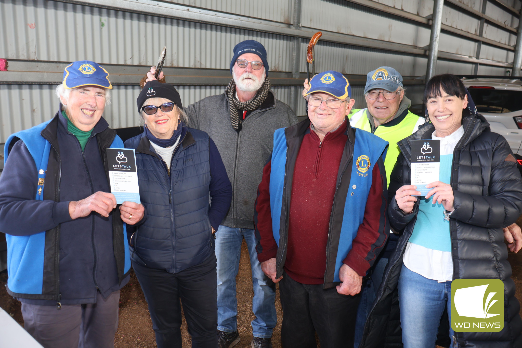 Support is available: Let’s Talk Foundation and the Mortlake Lions united for a good cause last week.