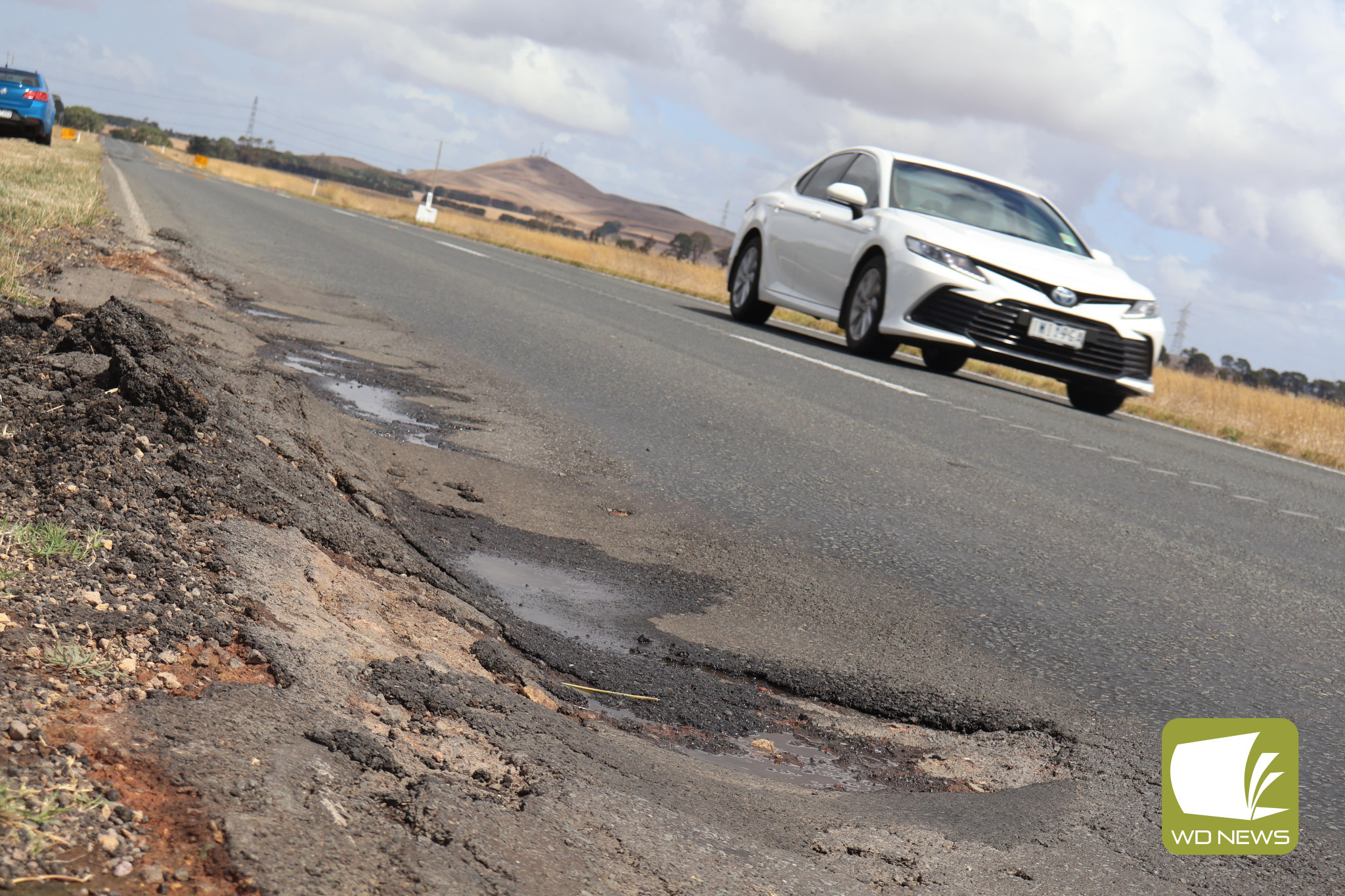 Rough surface: Works are planned for Mortlake-Ararat Road, which has multiple sections featuring rough surface warnings.