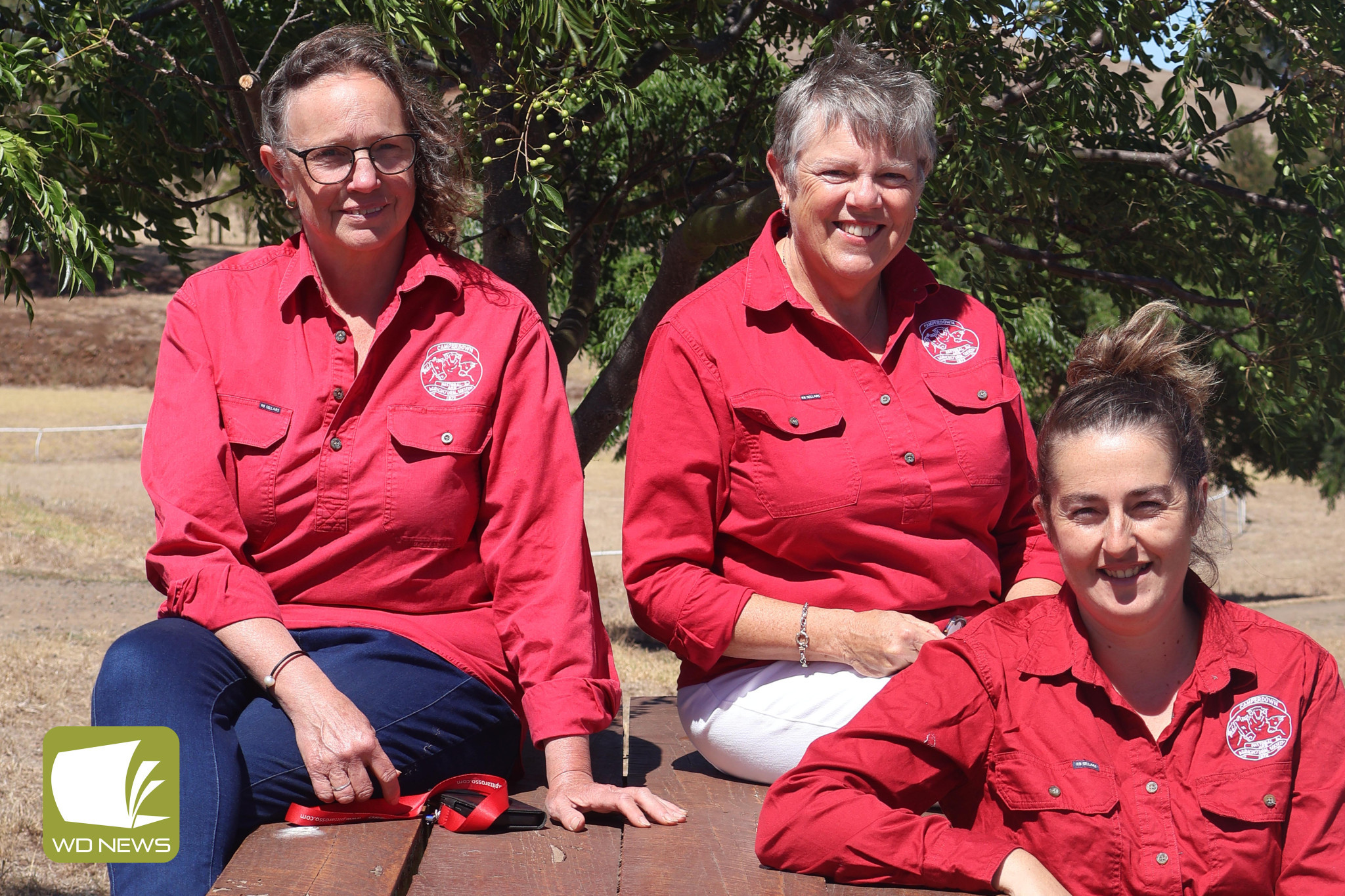 Put your hand up: Camperdown Pastoral and Agricultural Society members (from left) Cheryl McMahon, Jenn Downie and Jasmine Edwards are calling for people to put their hands up to volunteer with the P and A Society.