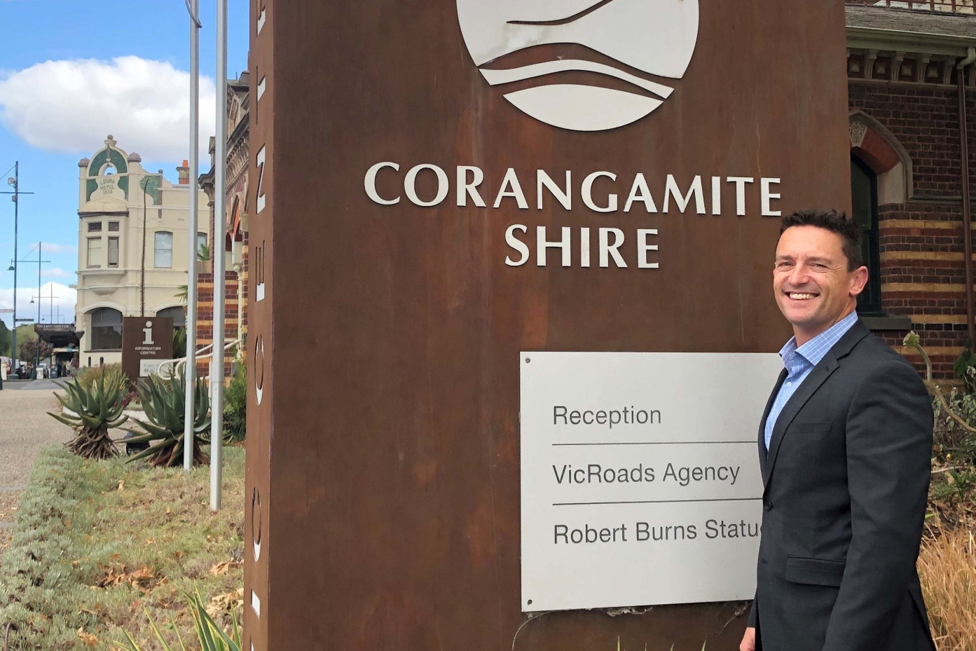 Welcome: Corangamite Shire Council has welcomed its new director works and services, Shaun Broadbent.