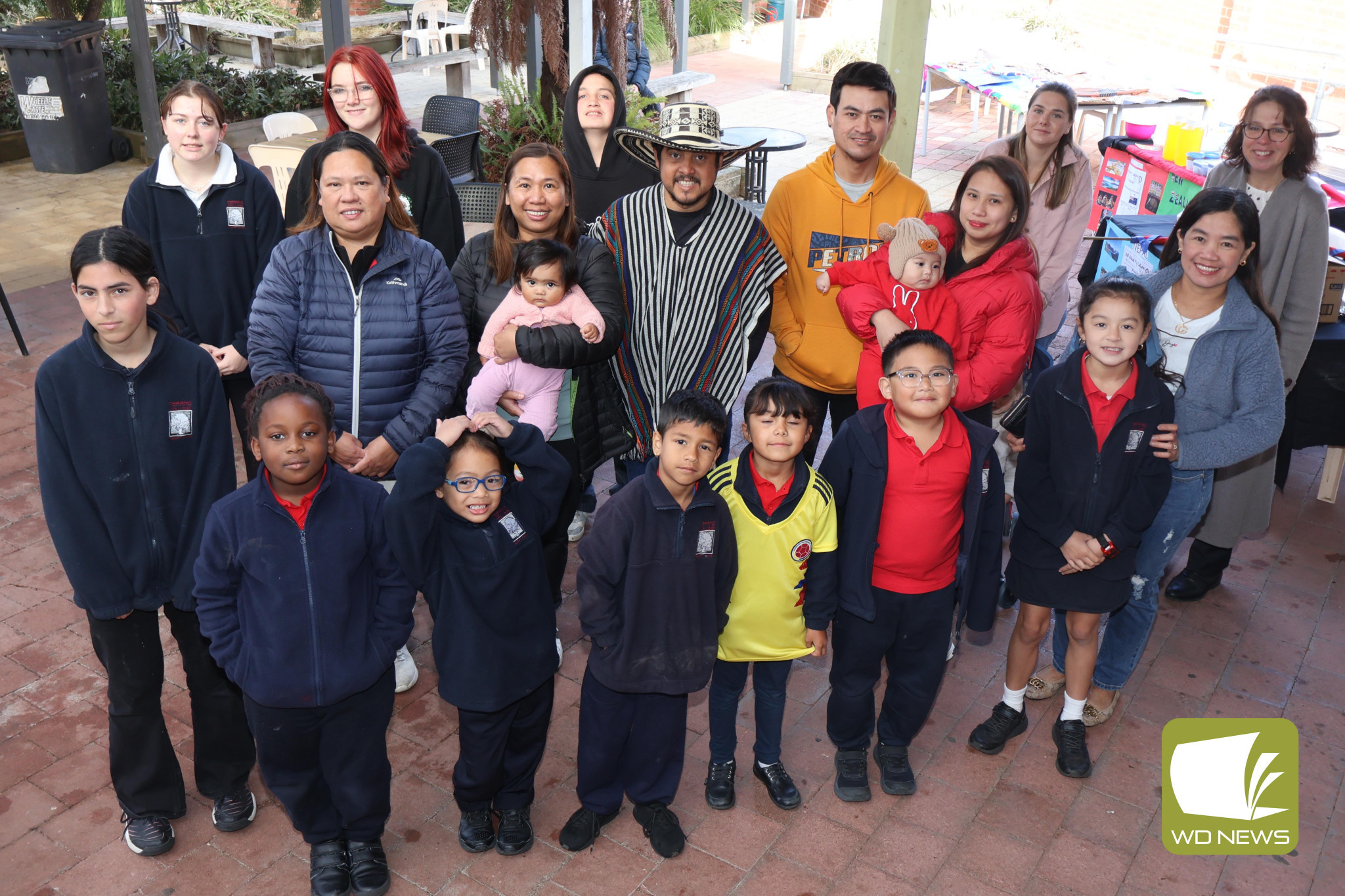 Connection: Students at Terang College united last week to celebrate the unique array of multicultural backgrounds within the student cohort.