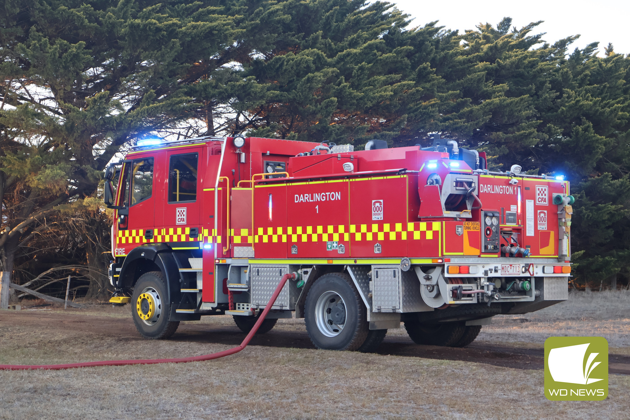 Refill: CFA units responded to a compost fire on Kilnoorat Road in Bookaar on Monday morning.