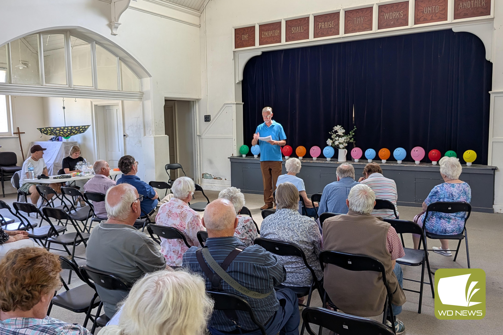 Stand up comedy: Reverend Matthew Jones was thrilled with attendance at the recent Funny Friday event.