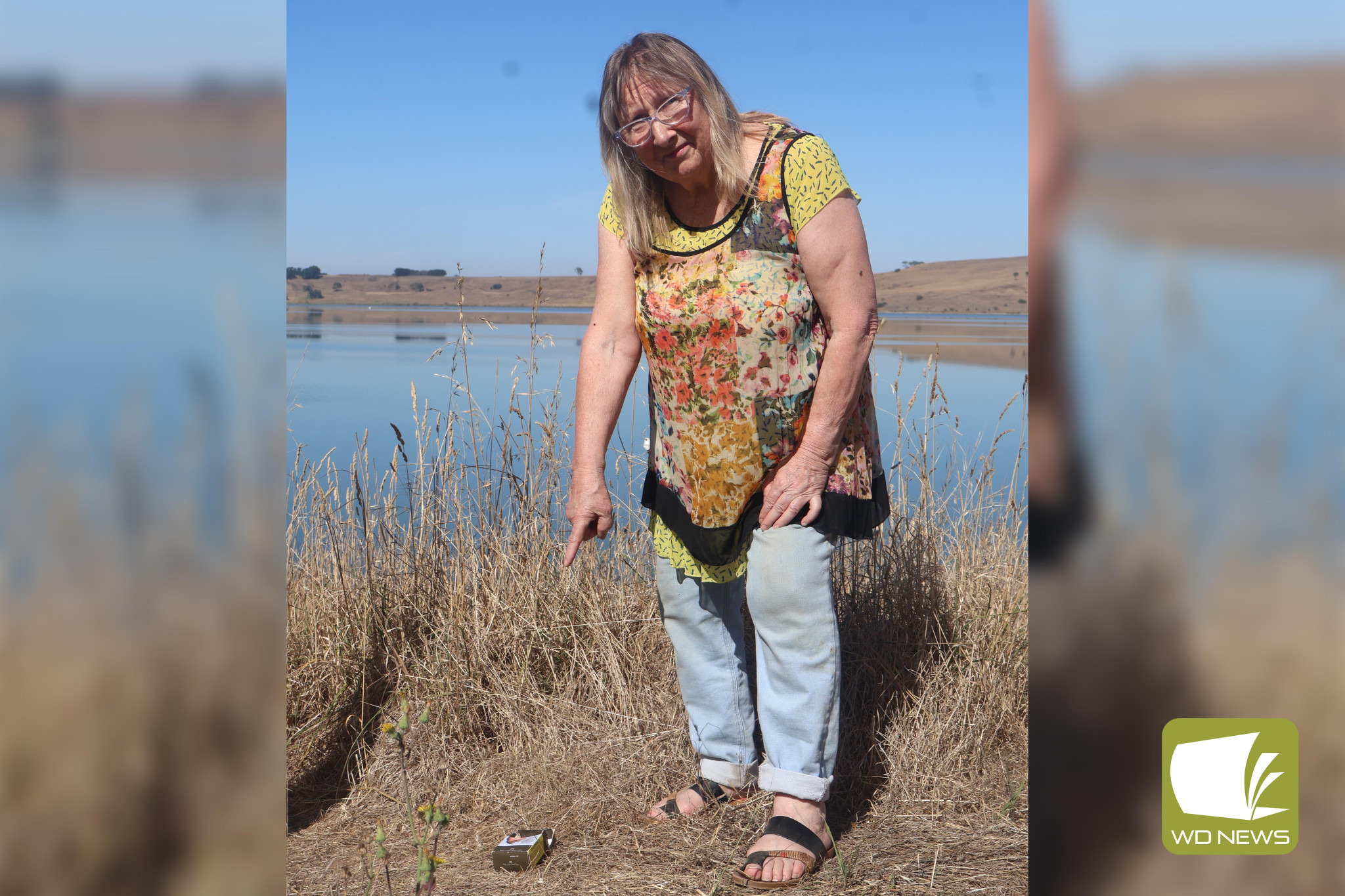 Restoring the sanctuary: Camperdown resident Annie Keil-Taggart is calling for more action along Sadlers Road at Lake Bullen Merri, including cleaning up litter.