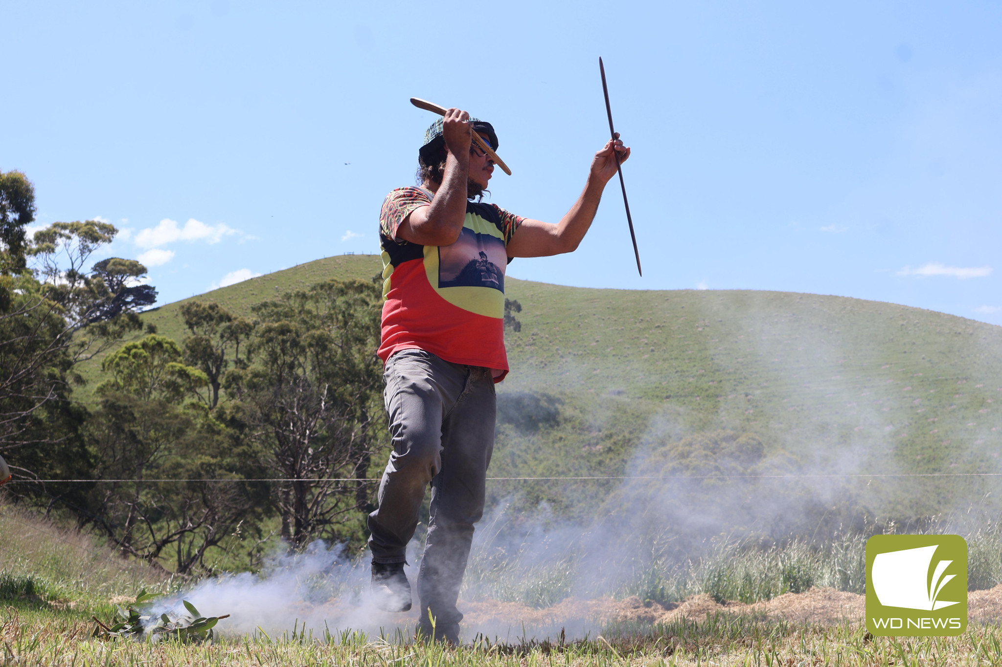 Ngatanwarr: Kirrae Wurrung man Brett Clarke led the first formal smoking ceremony at Mount Noorat since colonisation over the weekend, as the Mount Noorat Management Committee held a Caring for Country event to celebrate the iconic landmark’s cultural significance among First Nations people.