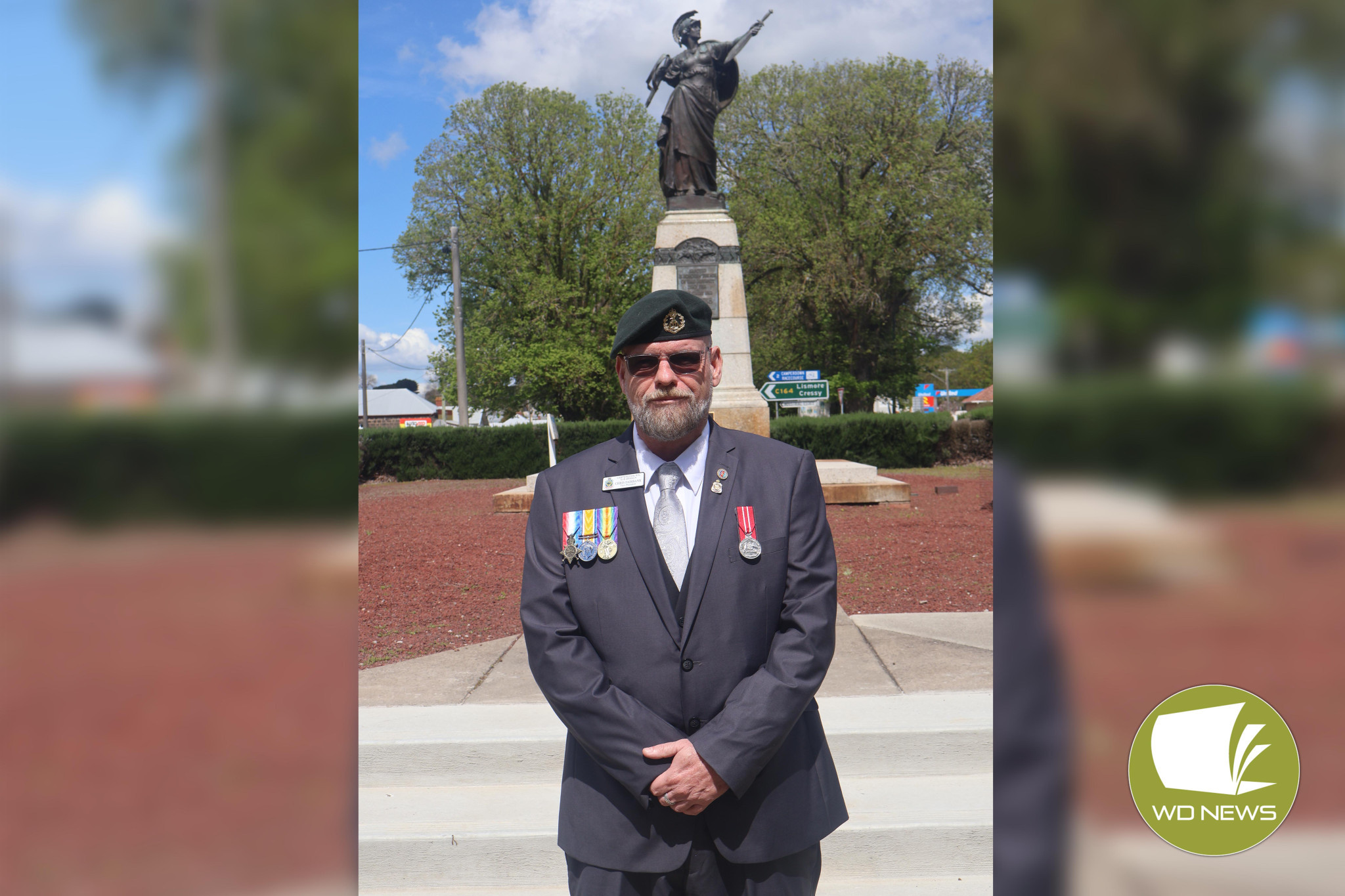 Remember them: Camperdown RSL sub-branch acting president Chris Fairbank is encouraging the community to come together and commemorate as Remembrance Day approaches.