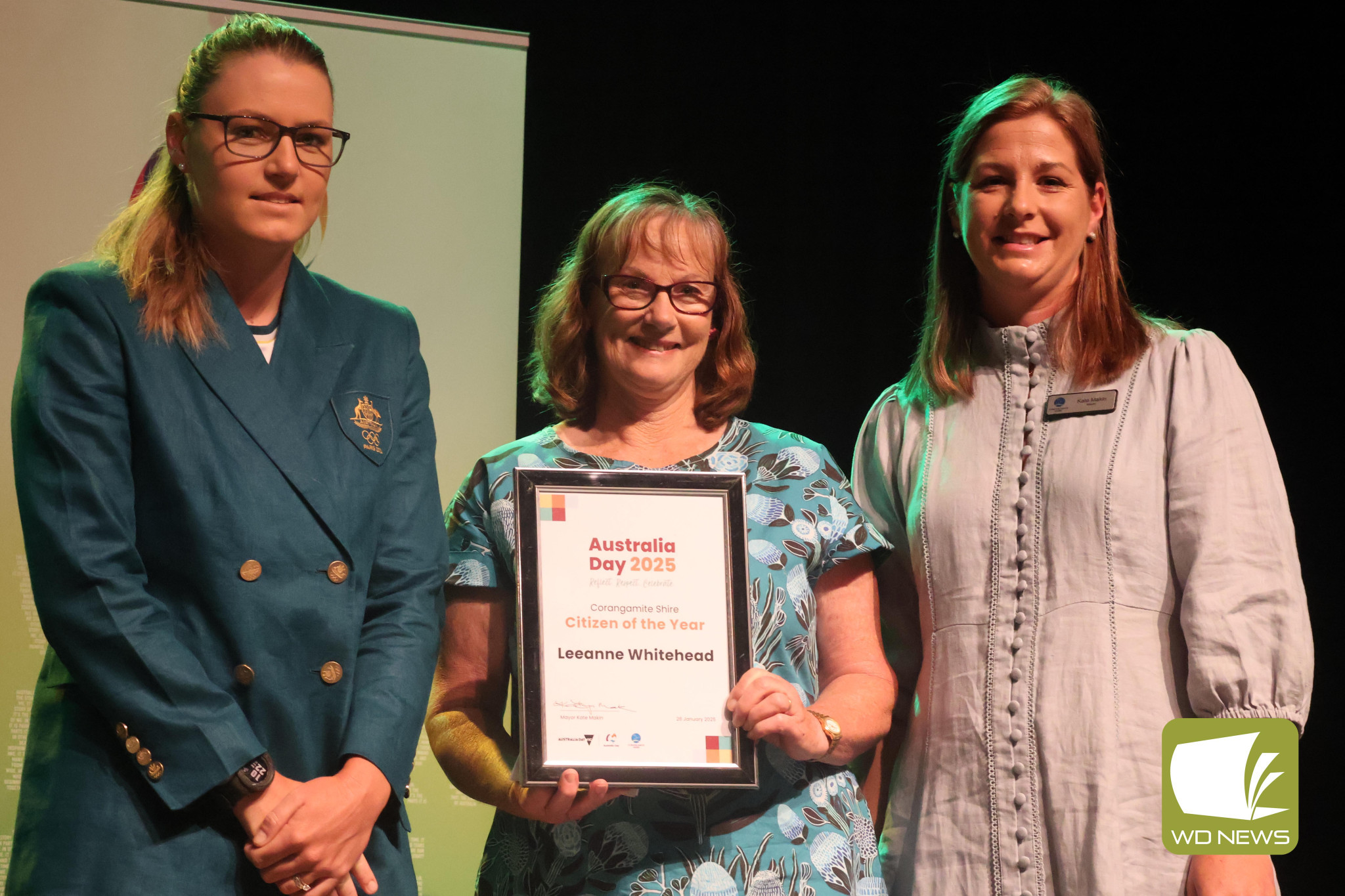 Congratulations: Timboon’s Leeanne Whitehead was this week named Corangamite Shire’s Citizen of the Year.