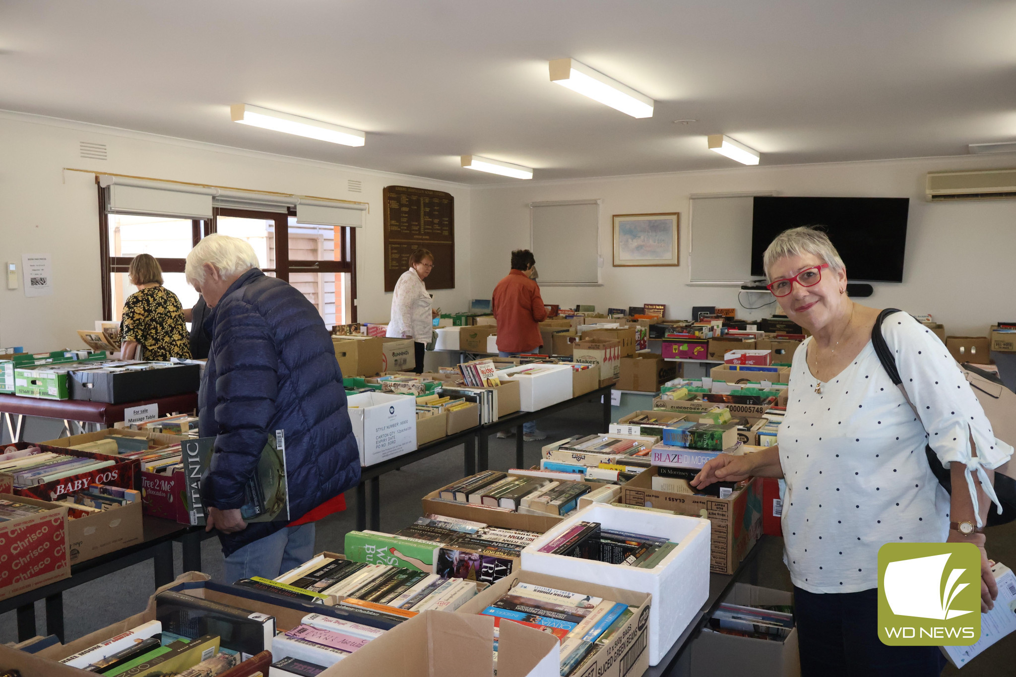 Something for everyone: Bookworms spent time in their version of heaven over the weekend, with cheap books on offer for a good cause.