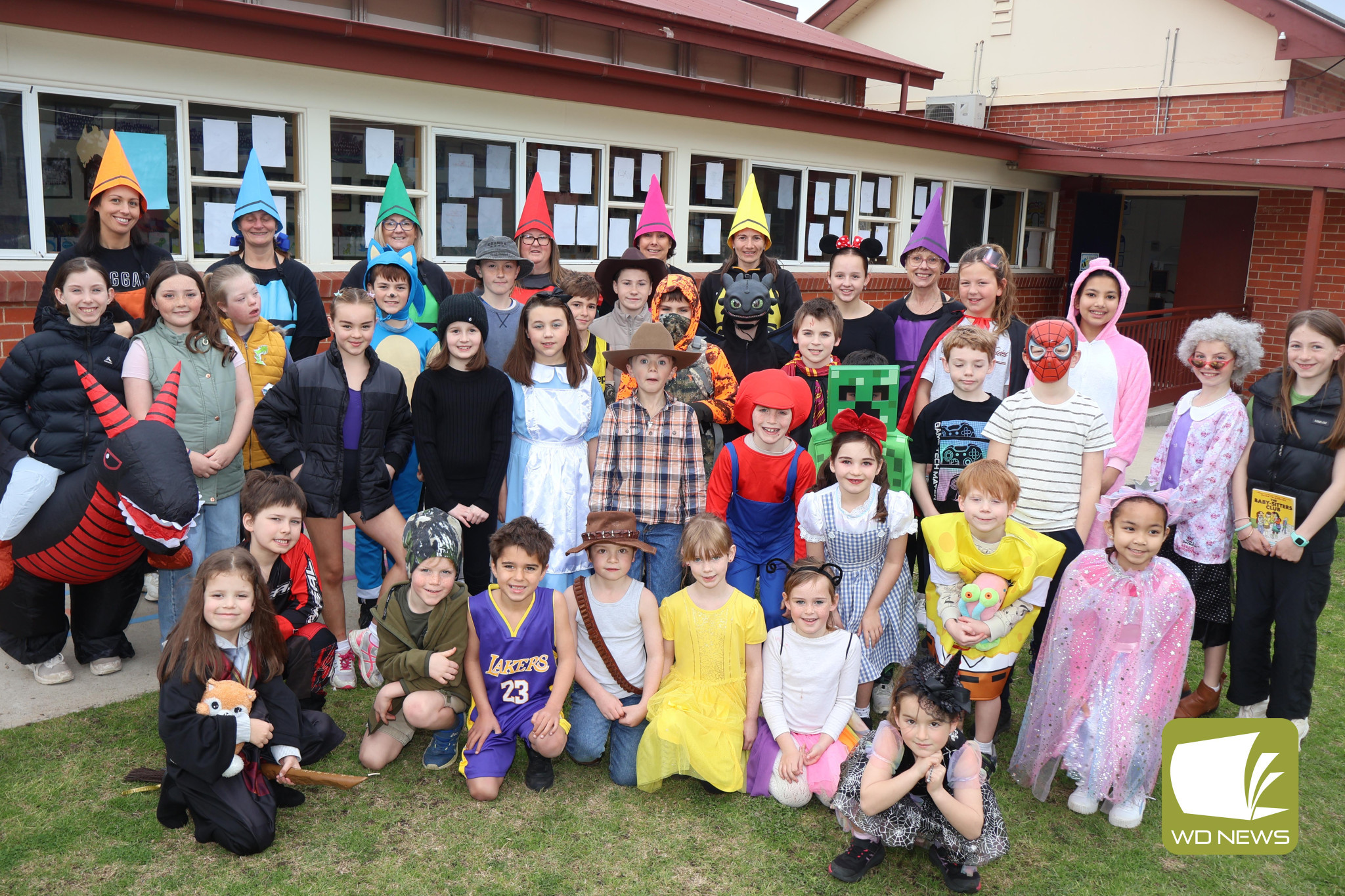 Book an adventure: St Colman’s Primary School students were among those dressing up as their favourite characters to celebrate Book Week.