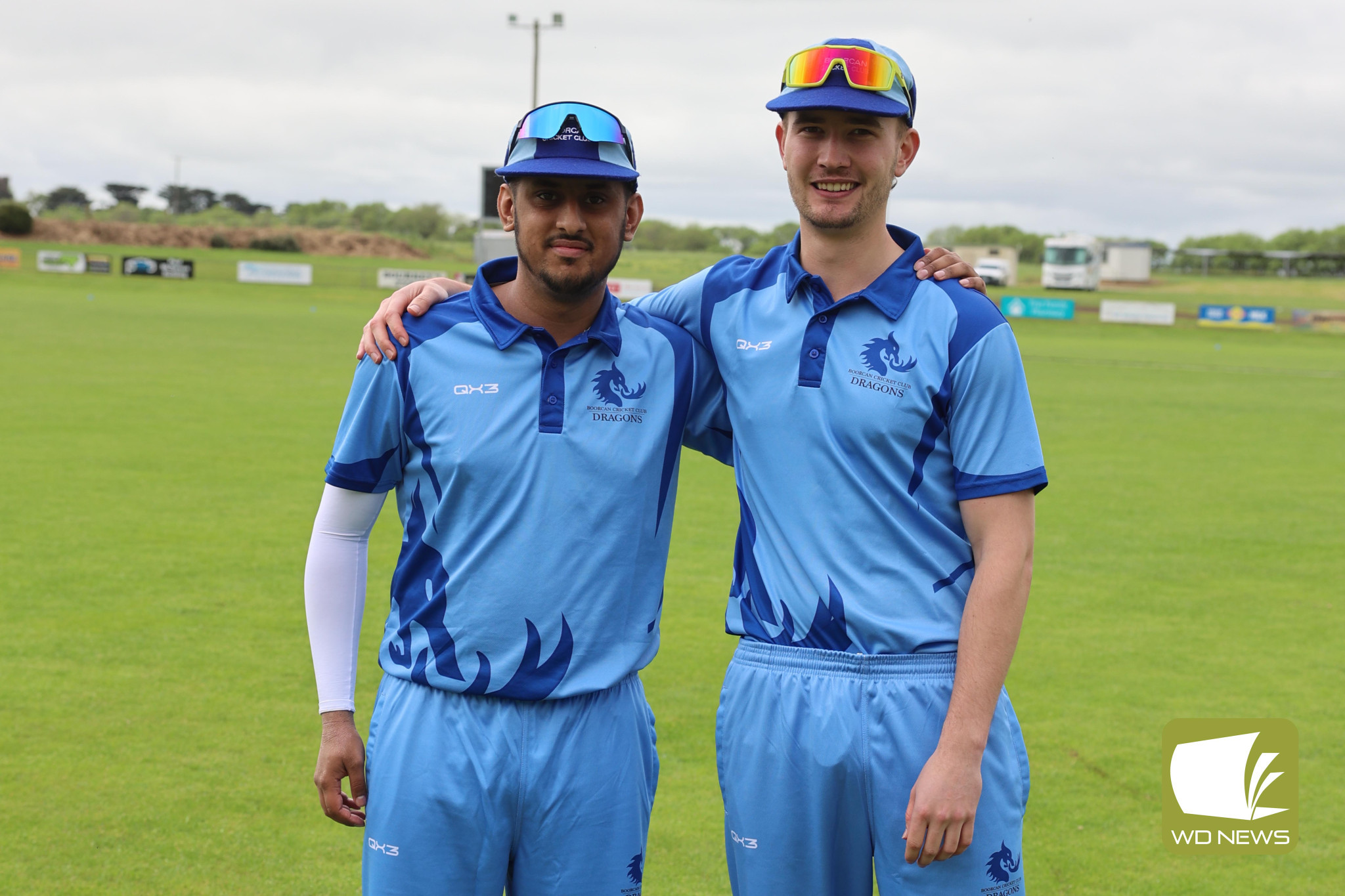 Kaif Iqbal and Max Moor played their first game for Boorcan in last week’s opening round of South West Cricket.