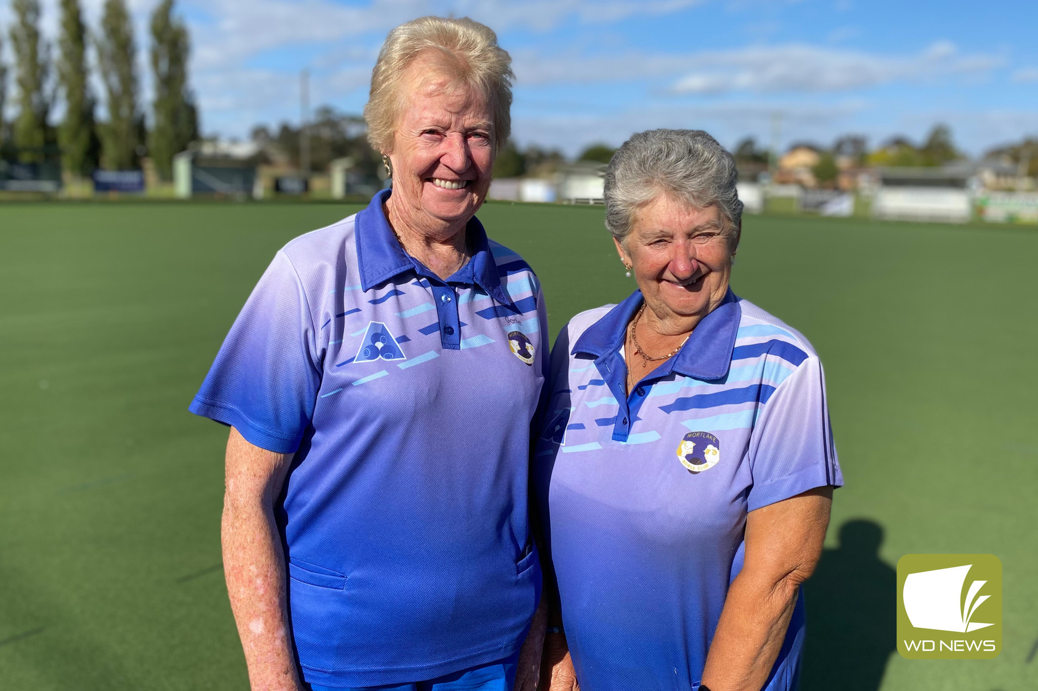 Women’s pairs champions Gert MacDonald and Dianne Robertson.