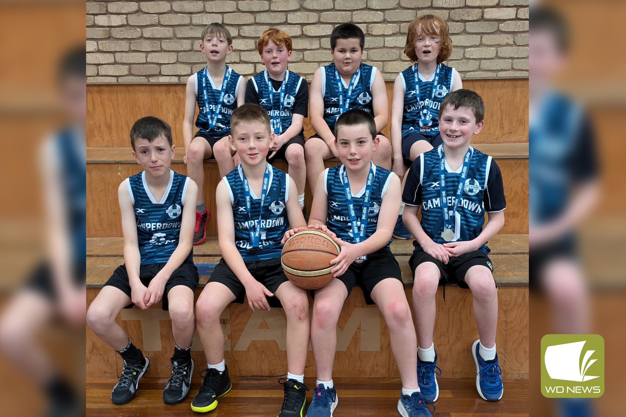 Camperdown’s All Stars champions. Back row from left: Ruaraidh Menzies, Nate Ahearn, Harlee Rowbottom and Jackson Plowman. Front: Gus Murphy, Jack Hillman, Hamish Christensen and Bryson McAdam.