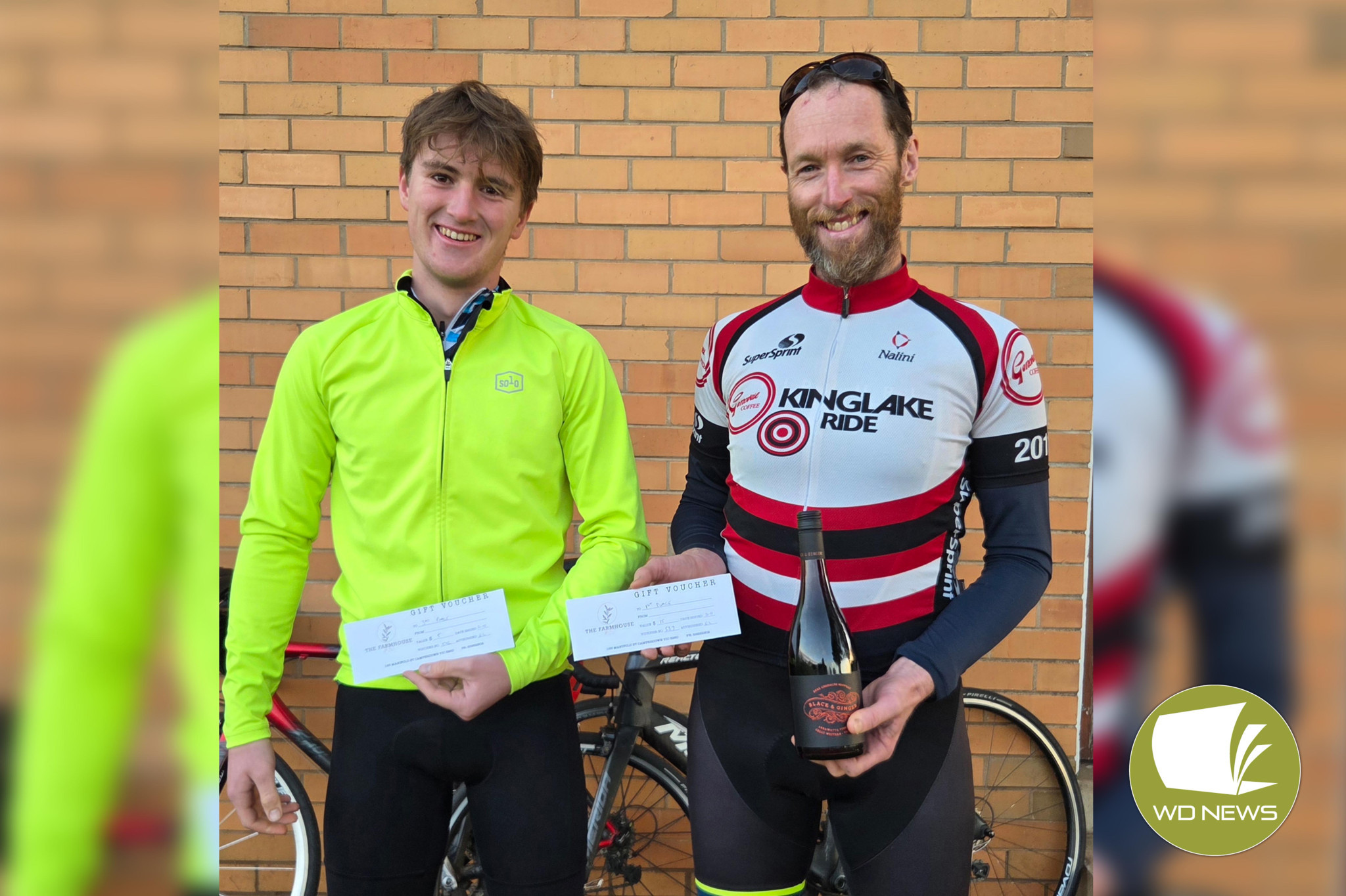 Senior winners Todd Baxter (first) and Oliver Clark (third). Absent – second place getter, Shaun Thompson.