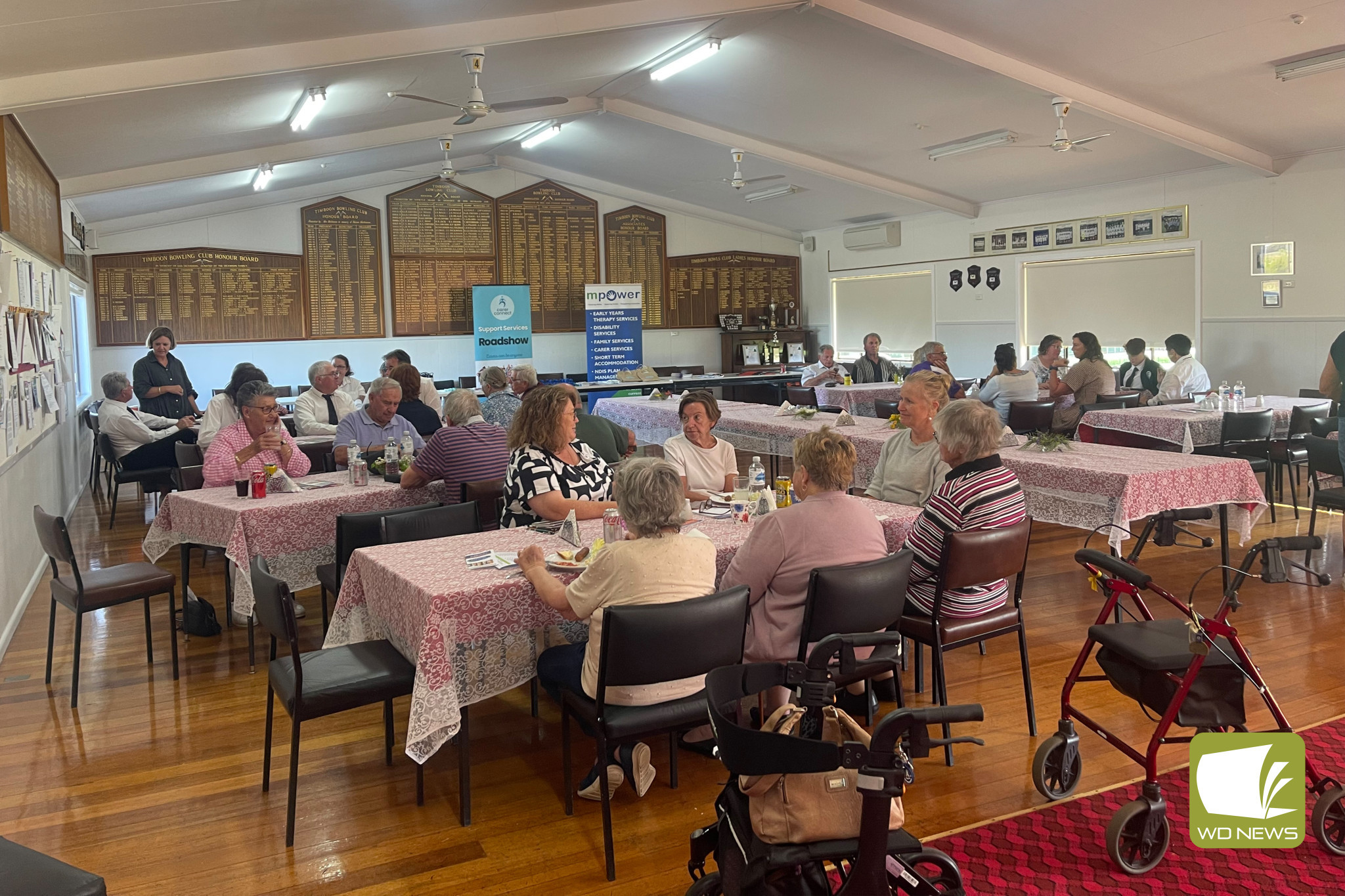 Time to relax and connect: Carers from across the shire were invited to attend an event at the Timboon Bowling Club last week.