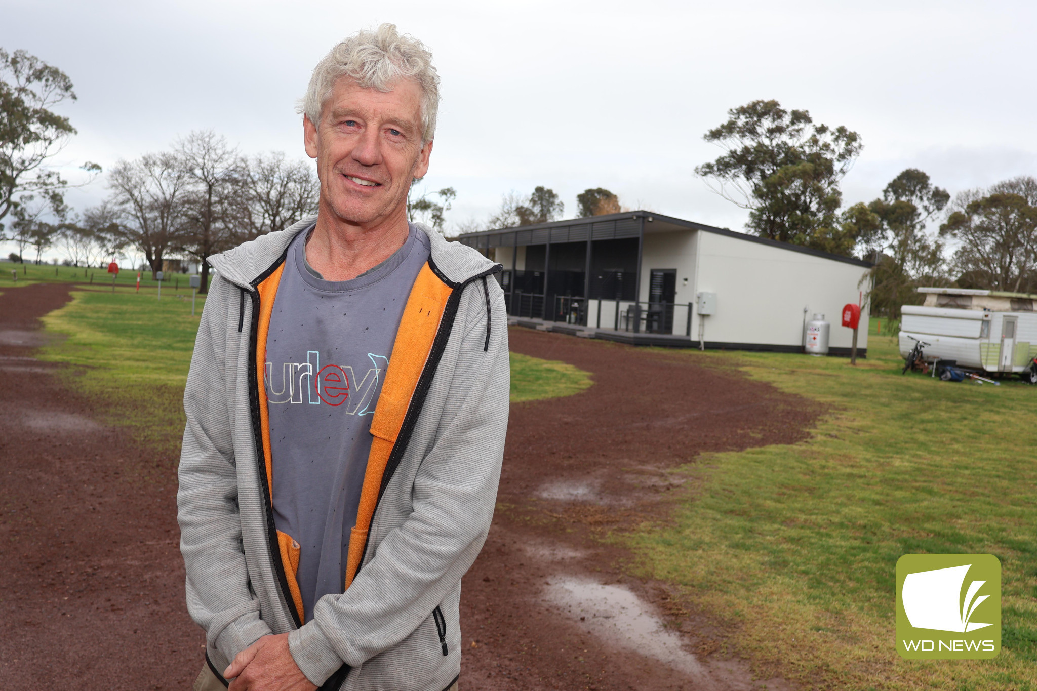 Keeping it simple: Mortlake Caravan Park has welcomed Timothy Dryden as new caretaker.