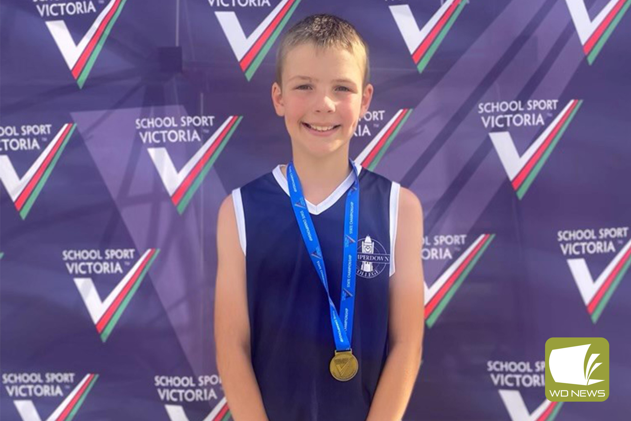 Camperdown College Year 4 student Callen McLachlan left an impressive mark at the State Athletics Carnival last week.