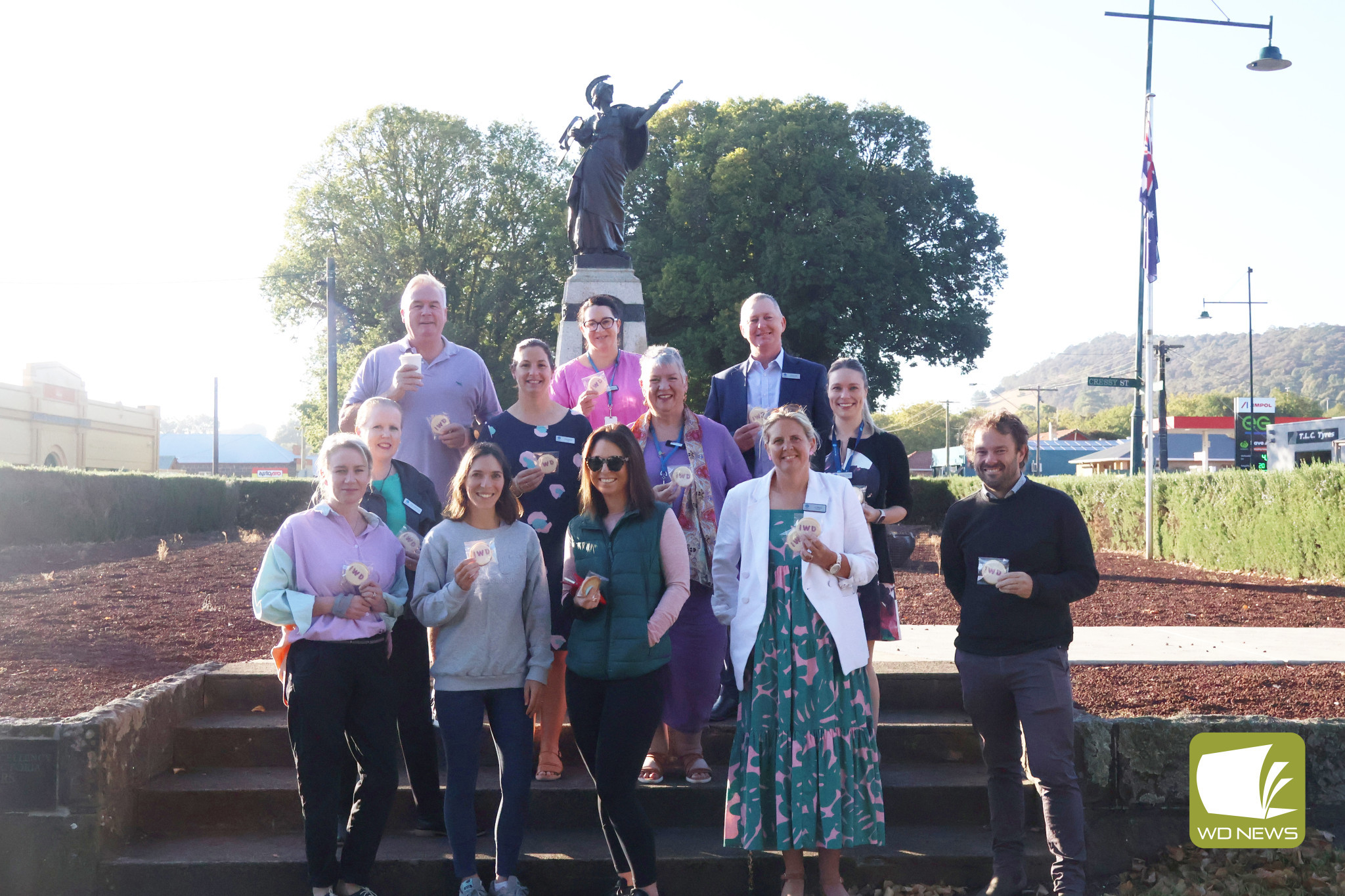 International Women’s Day: Council staff and residents came together and enjoyed a sweet treat under the Camperdown elms.