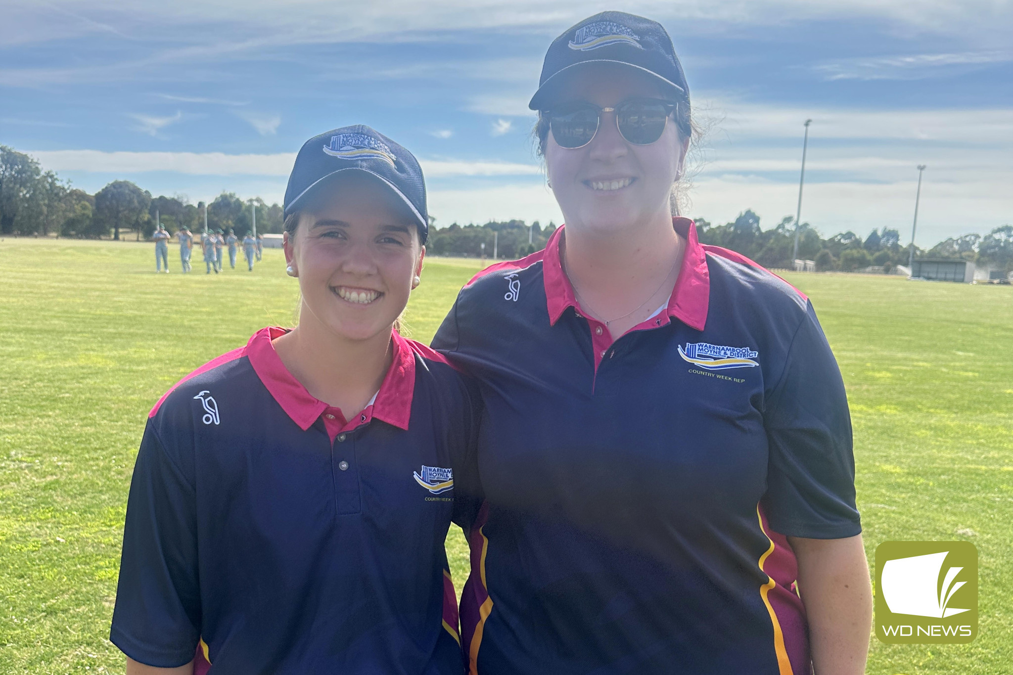 Cobden cricketers Abbie Hinks and Ingrid Bellman are currently representing Warrnambool Moyne District Cricket Association.