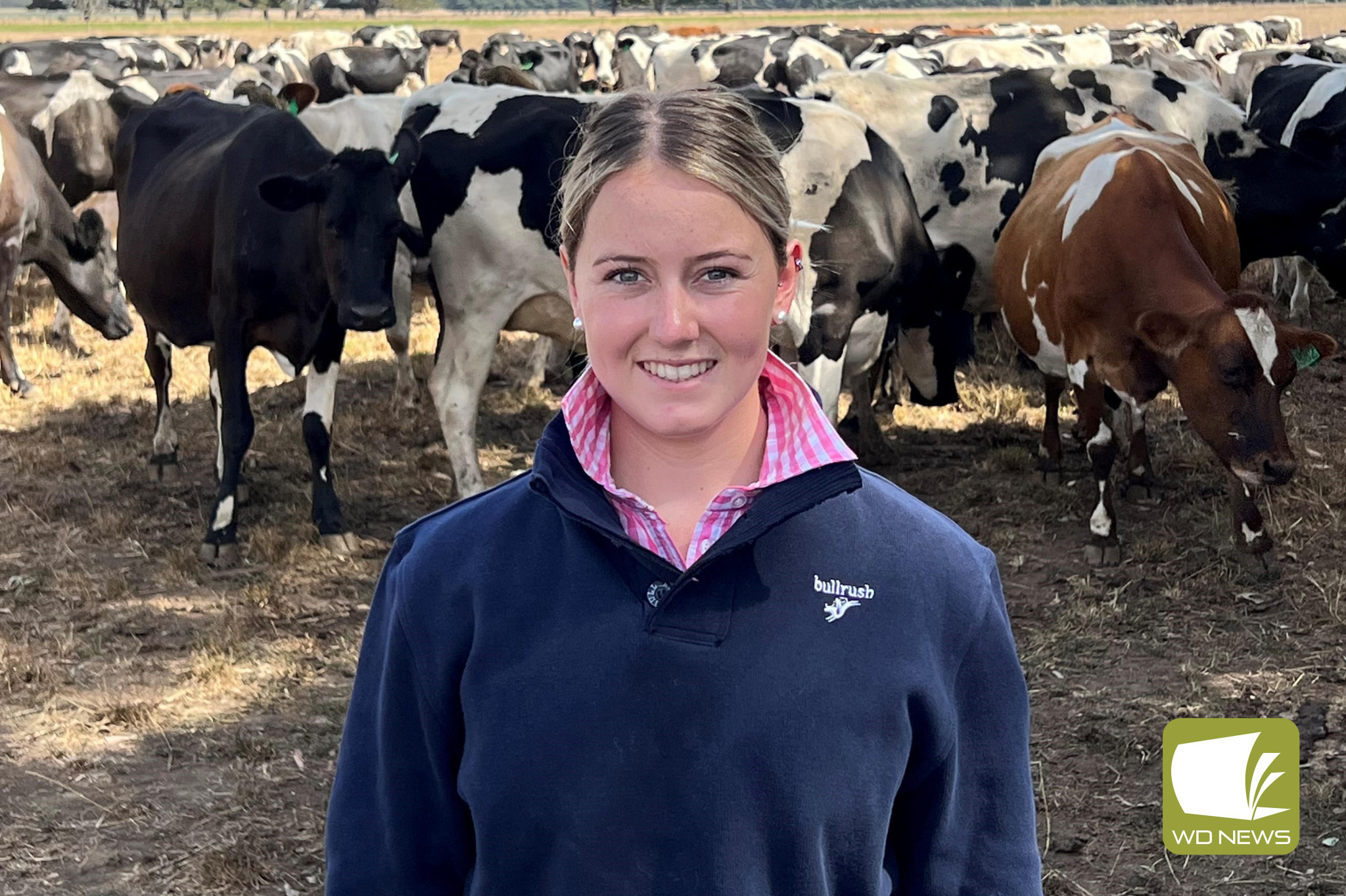 Dreaming big: Kiarna Murfett, 18, has made full use of a DemoDAIRY Foundation scholarship as she works towards her aspiration of one day managing her own farm.