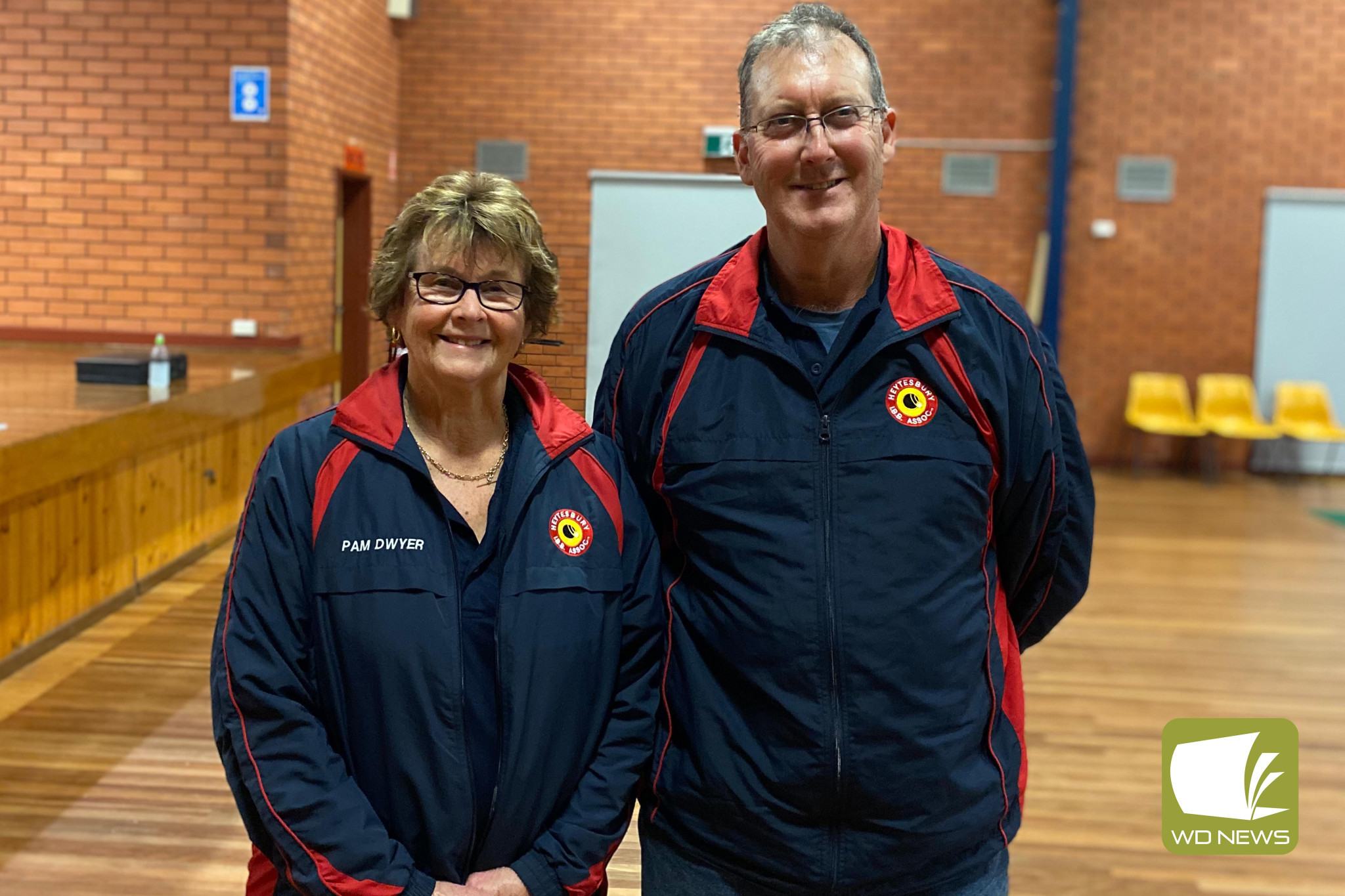 Friday, Heytesbury's Champion of Champions were crowned: (left) Pam Dwyer (Timboon Lawn) and (right) Lyndon Rogerson (Simpson)